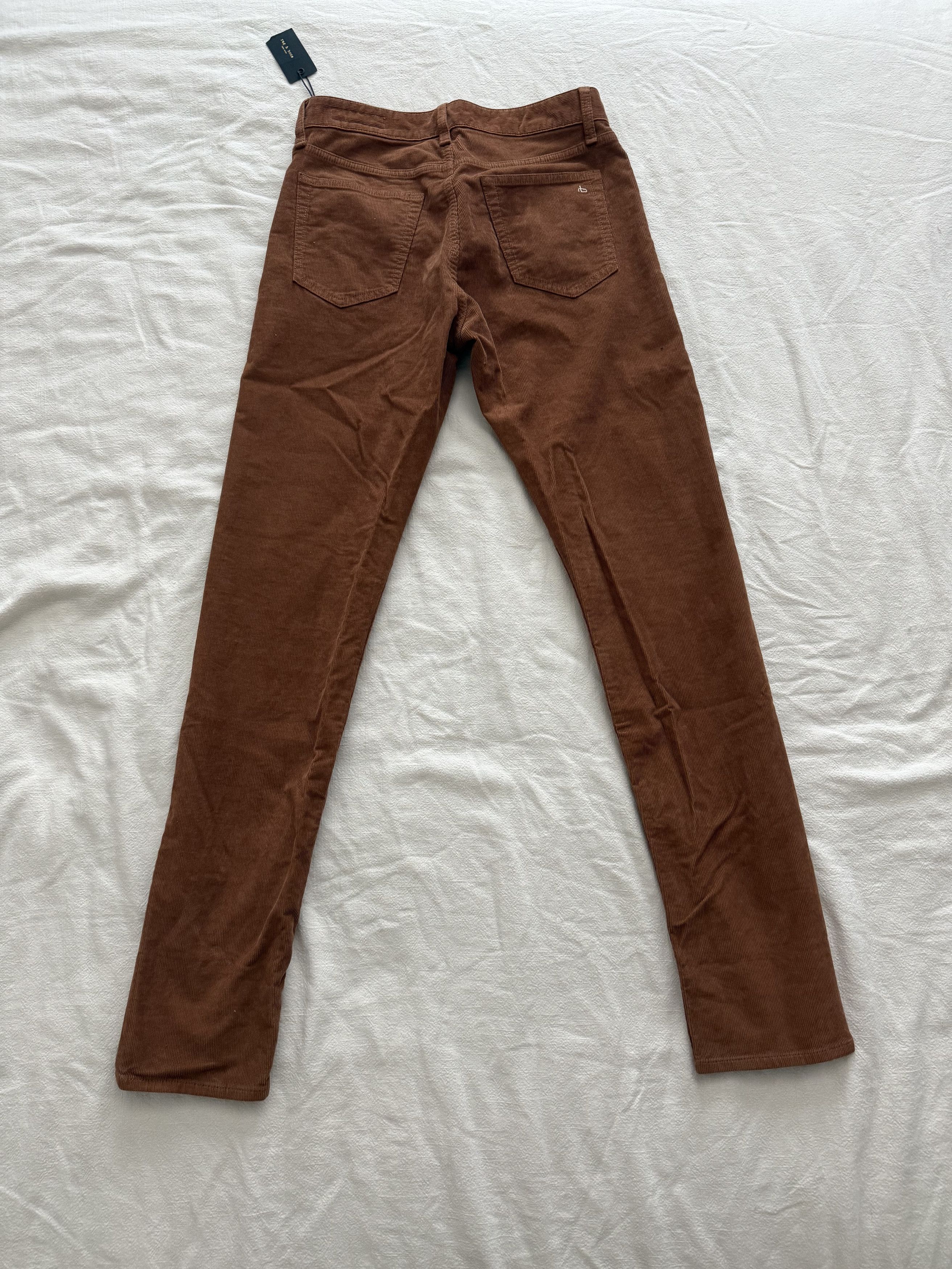 Rag & Bone Rag & Bone Fit 2 Corduroy Pant Putty Brown NWT Slim 5-Pocket Size US 29 - 2 Thumbnail
