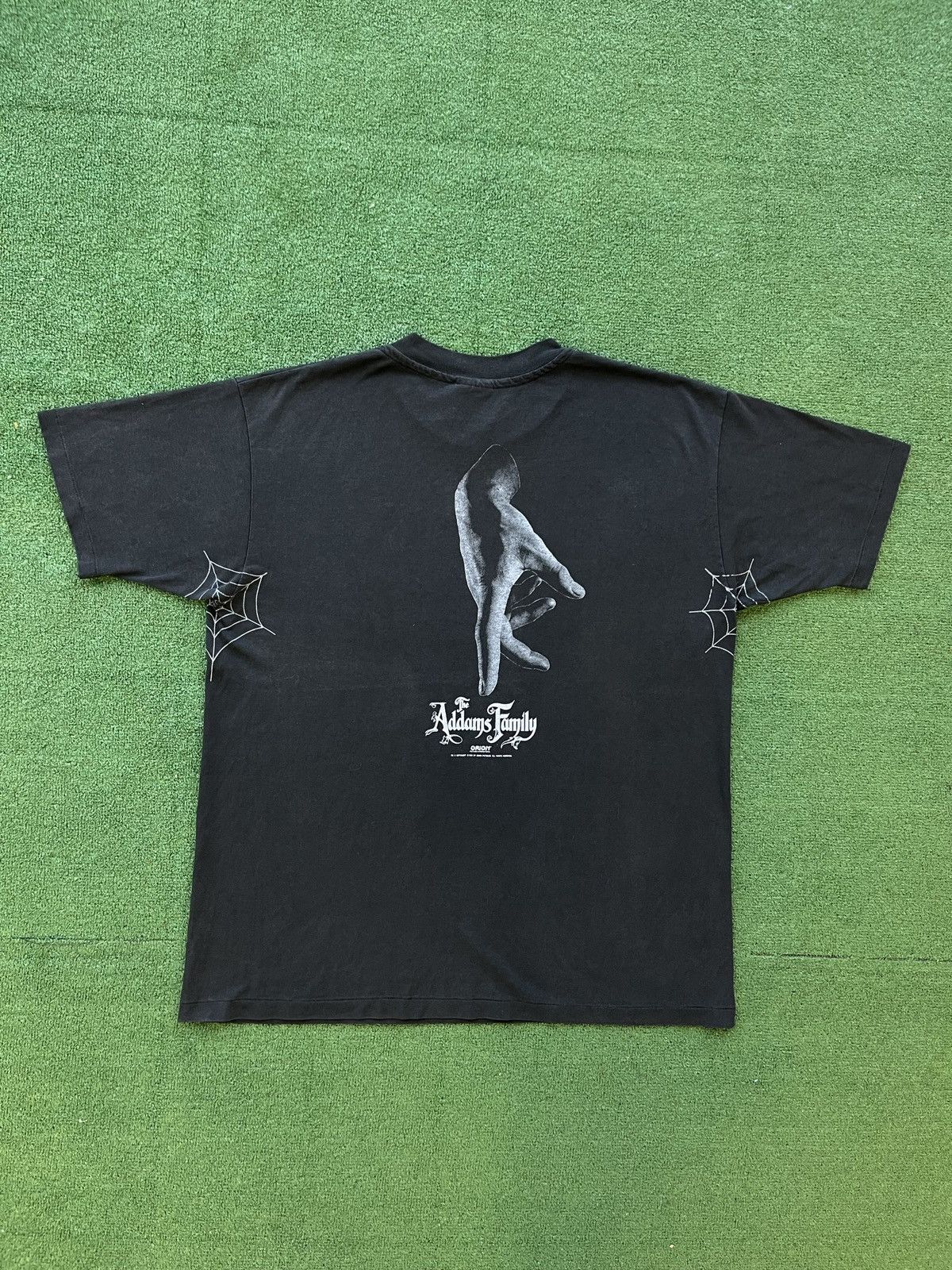 image of Movie x Vintage 1991 "not The Same" The Adams Family Punk Tee in Black, Men's (Size XL)
