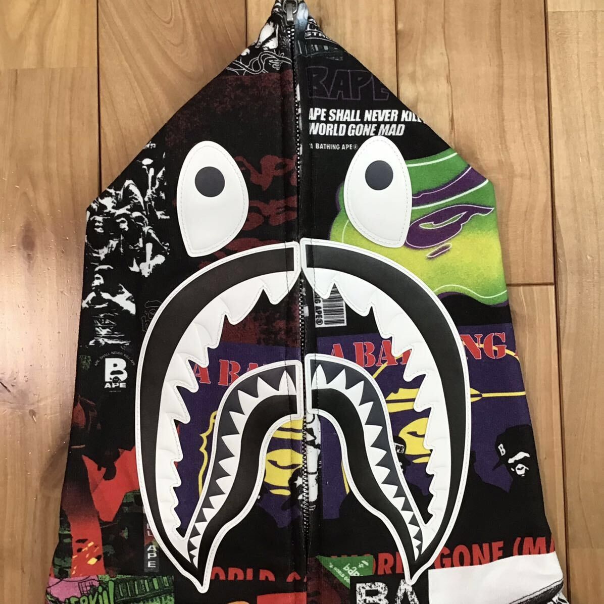 Bape BAPE ALBUM MONOGRAM Shark full zip hoodie a bathing ape Size US S / EU 44-46 / 1 - 3 Thumbnail