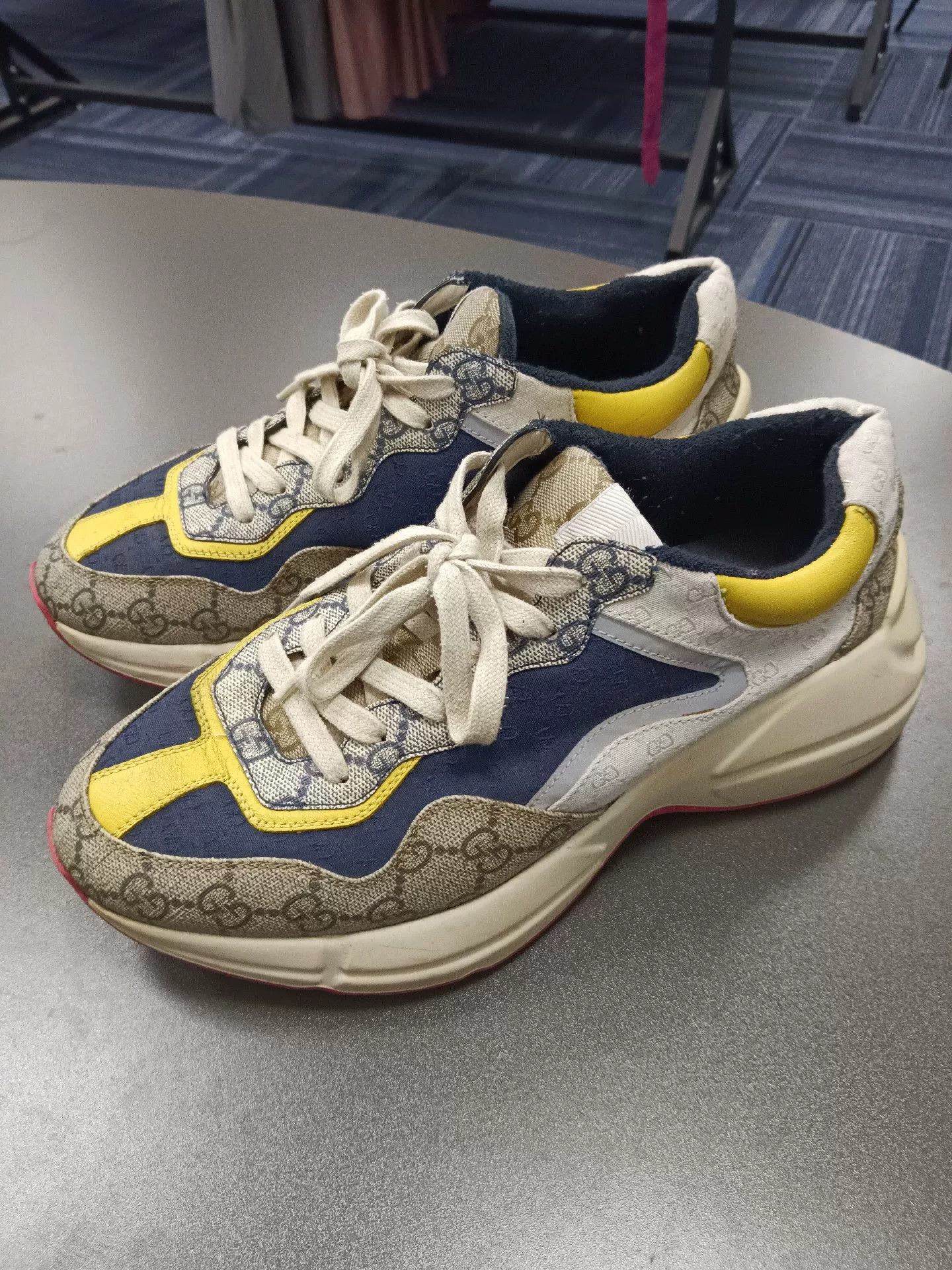 Gucci Gucci Printed Canvas Dad Sneakers Size 41 Size US 10 / EU 43 - 1 Thumbnail