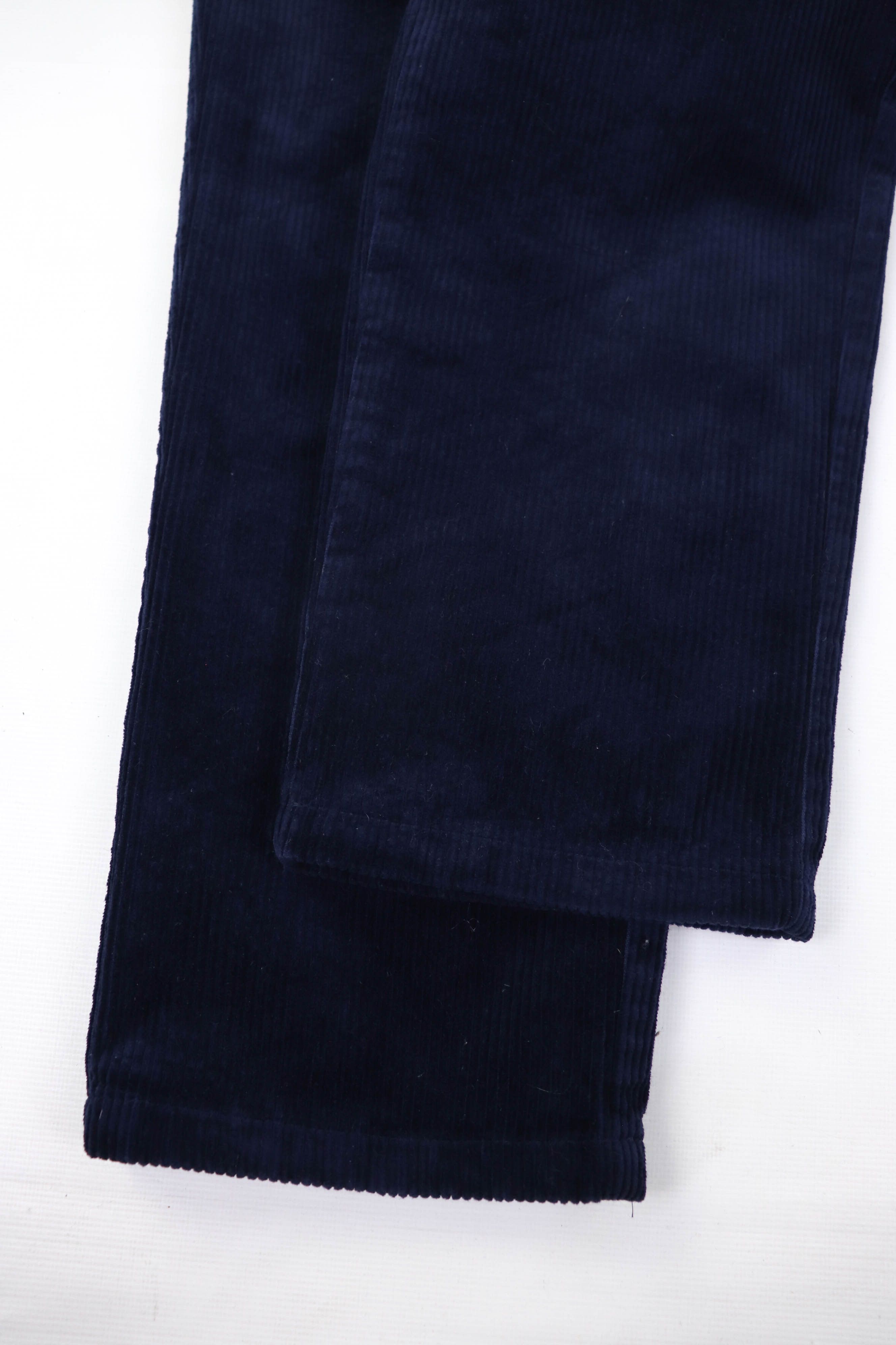 A Day's March A Day's March Blue Corduroy Relaxed Fit Tapered Leg Pants Size US 32 / EU 48 - 7 Thumbnail