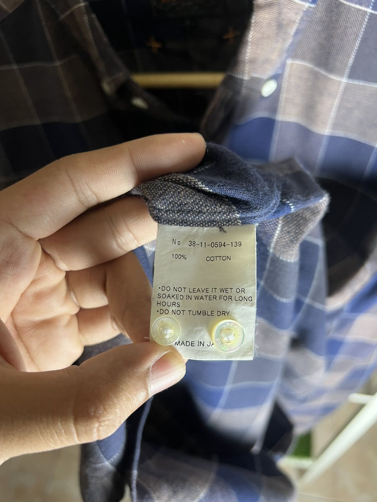 Beams Japan Flannel Checkered Button Up