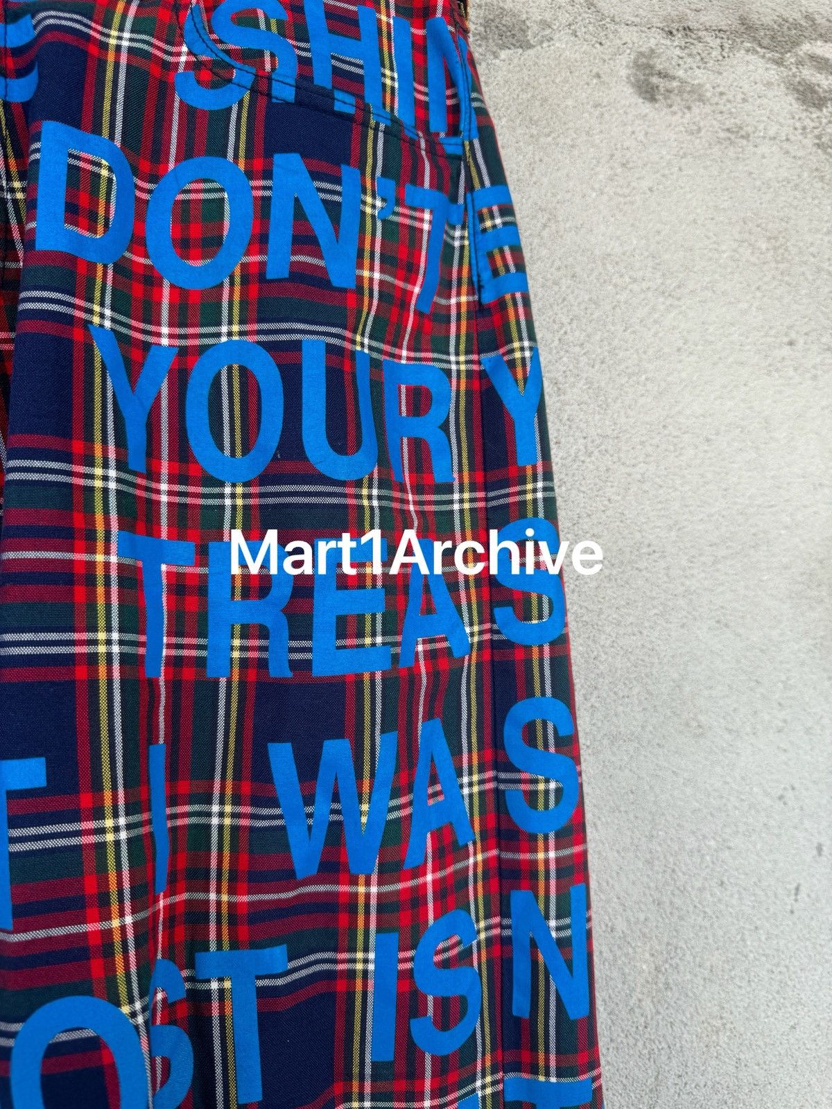 Junya Watanabe Junya Watanabe Levi’s 2001AD “Poem” Plaid Trousers Size US 32 / EU 48 - 4 Thumbnail