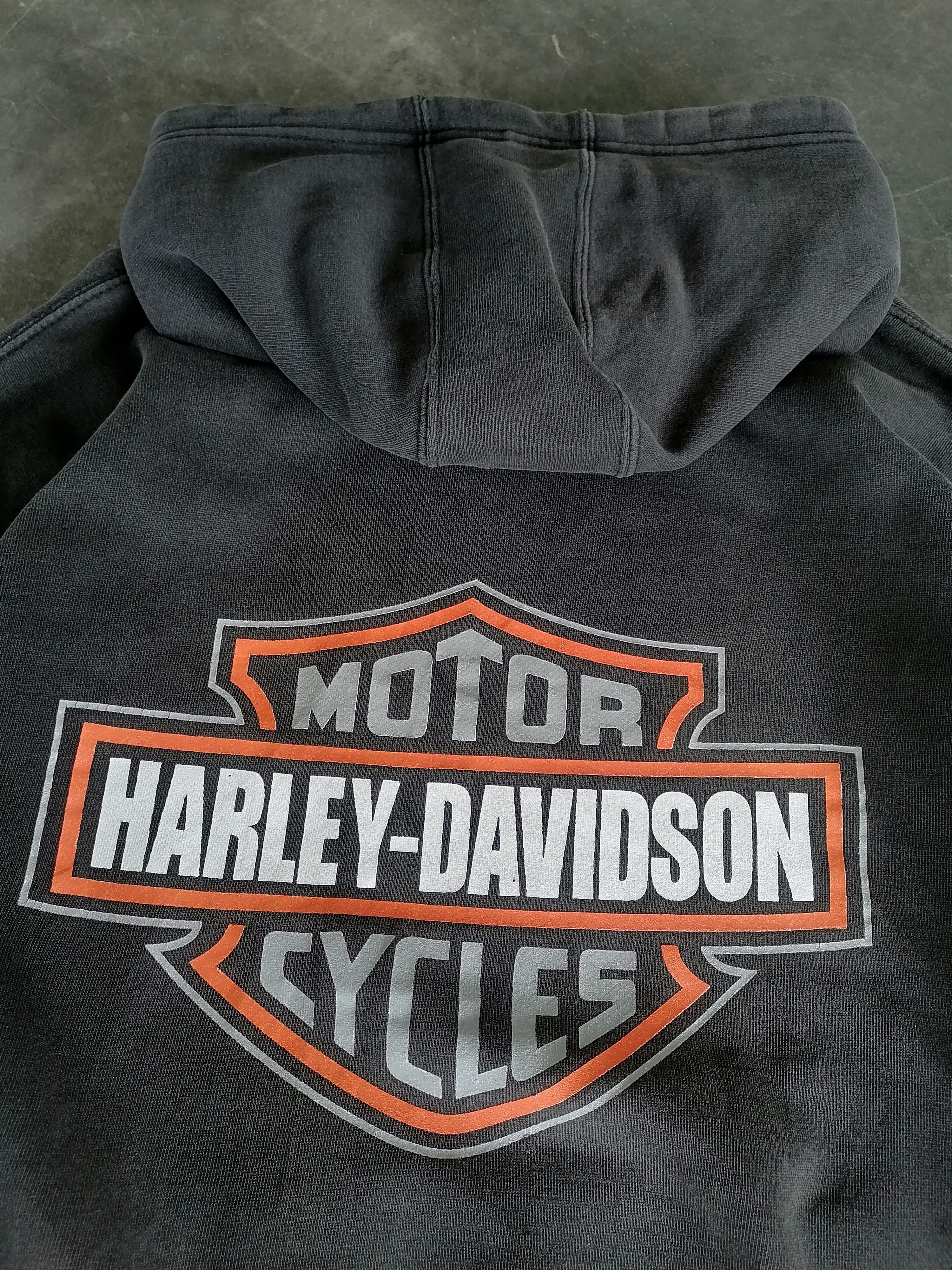 Harley Davidson Trashed Faded Vintage Harley Davidson Hoodies Size US M / EU 48-50 / 2 - 8 Thumbnail