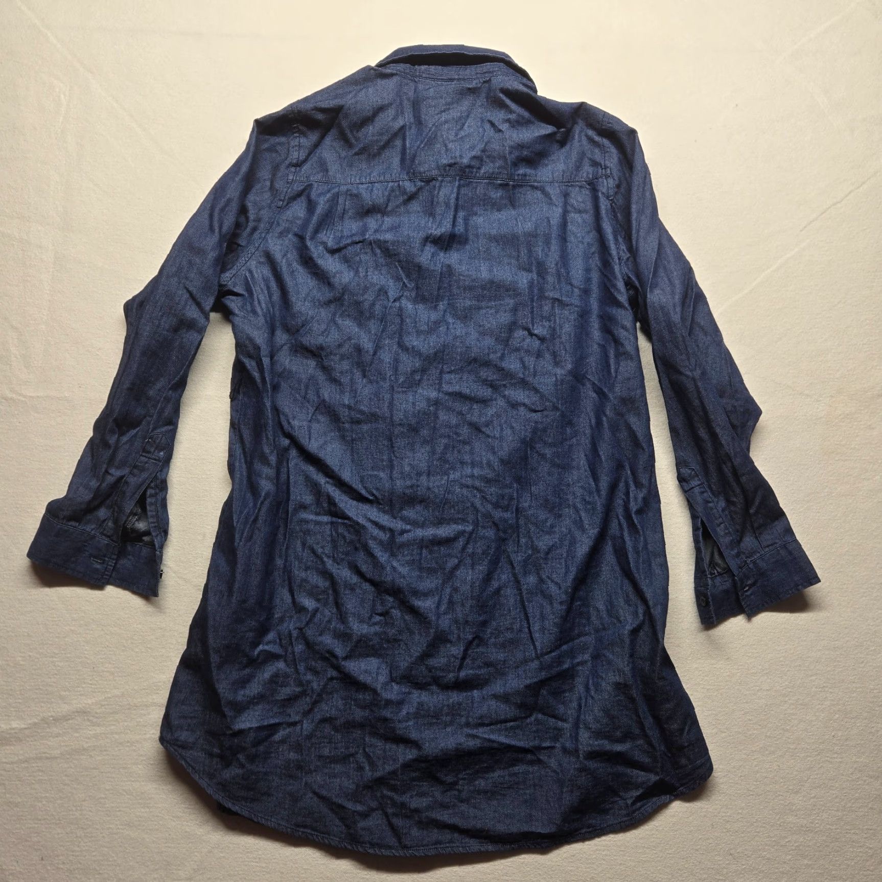 Vintage Diane Gilman DG2 Women’s Blue Button-Up Shirt Casual Long Sleeve Cotton Size Large Size L / US 10 / IT 46 - 7 Thumbnail