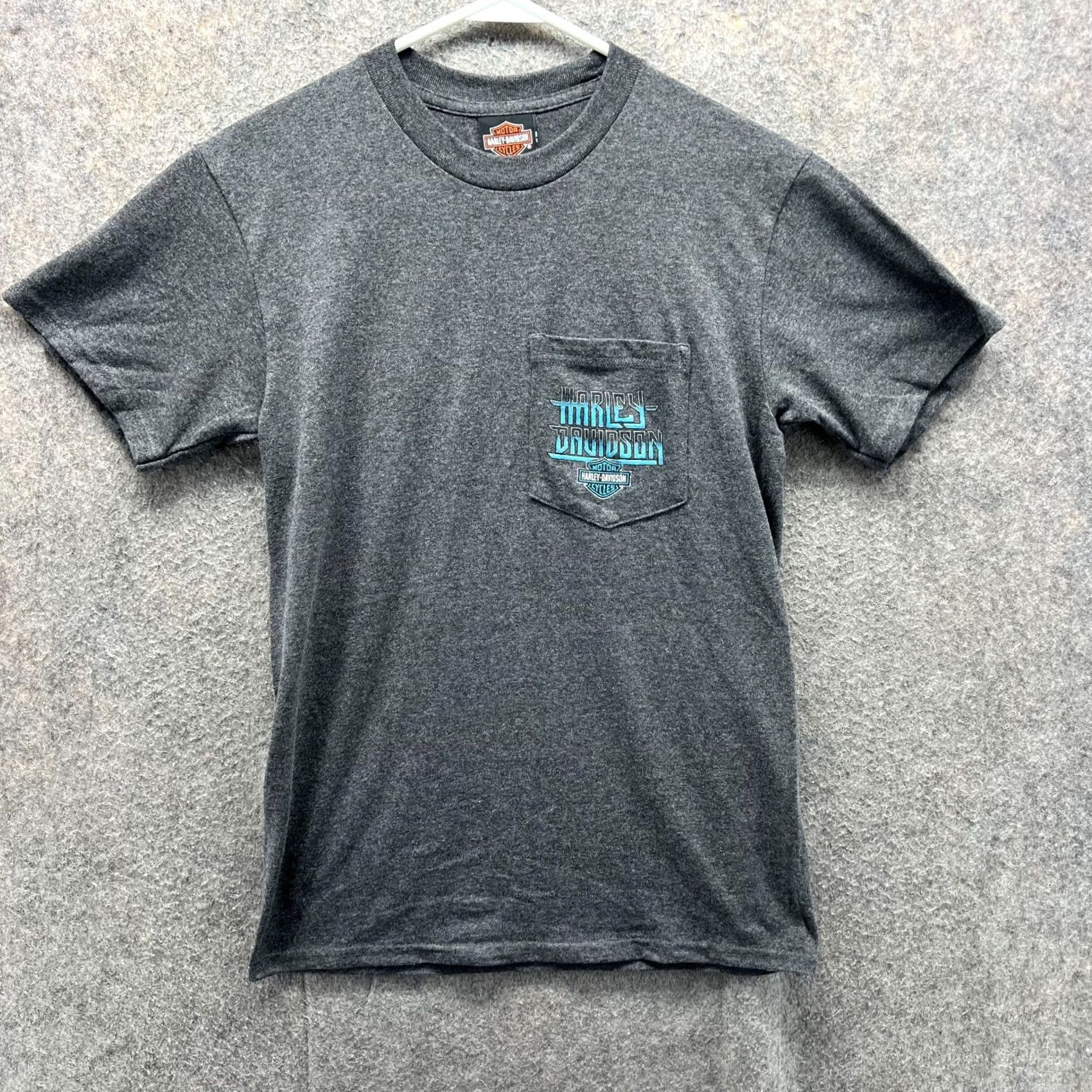 Harley Davidson Harley Davidson Shirt Men Small Heather Gray Crewneck Motorcycle Pocket 2018 Size US S / EU 44-46 / 1 - 2 Thumbnail
