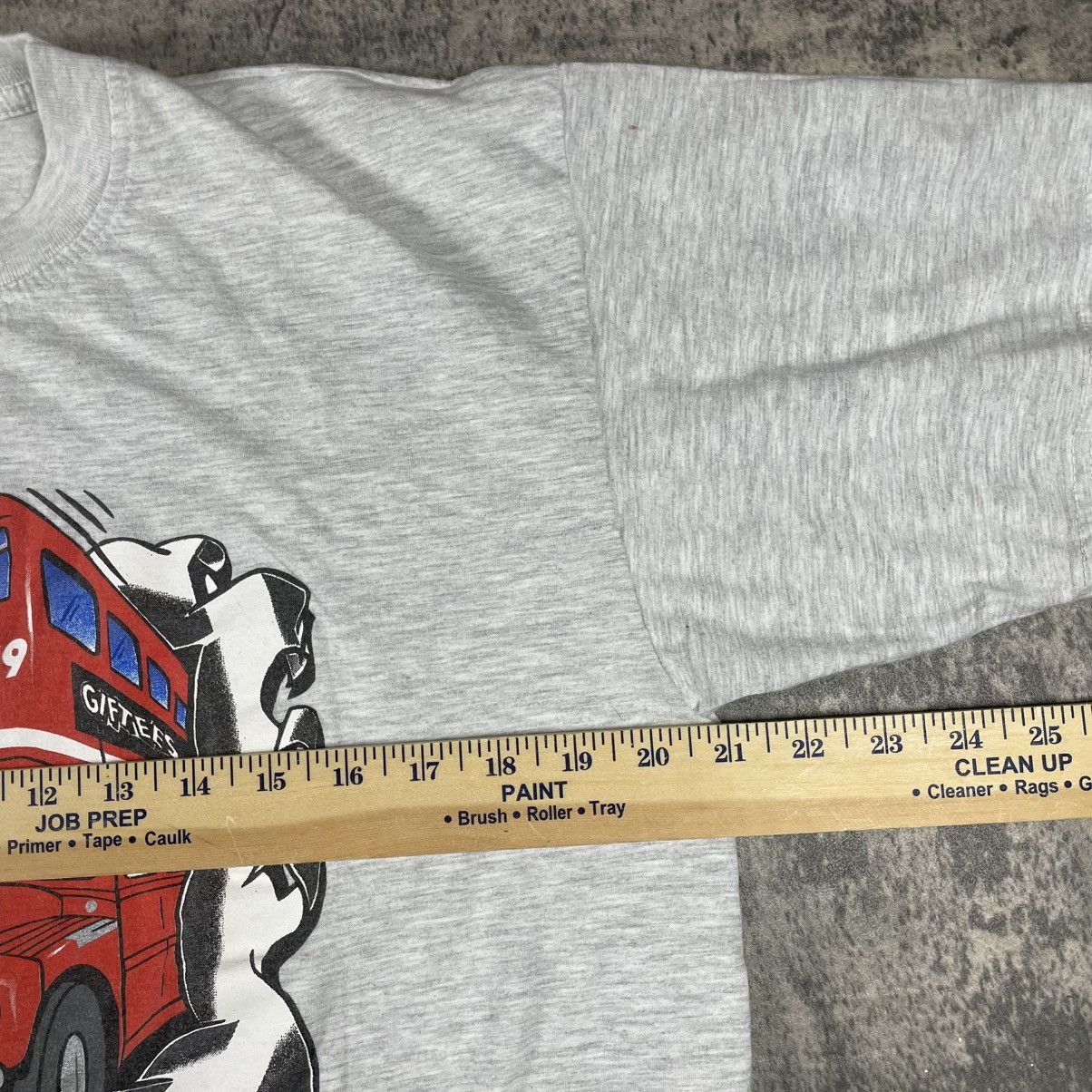 Vintage 90s London Double Decker Bus Tshirt Size US XL / EU 56 / 4 - 5 Thumbnail