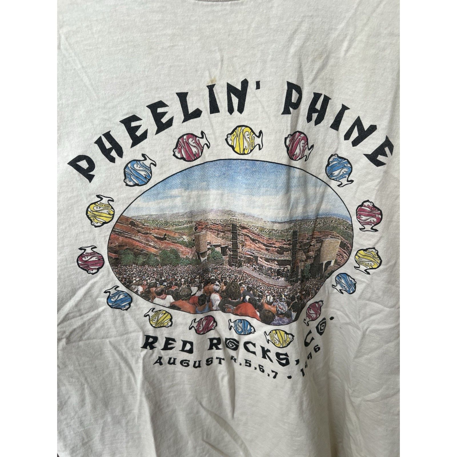 Band Tees × Vintage Vintage 1996 Phish Tour t-shirt Rare Vintage Pheelin XL Size US XL / EU 56 / 4 - 3 Thumbnail
