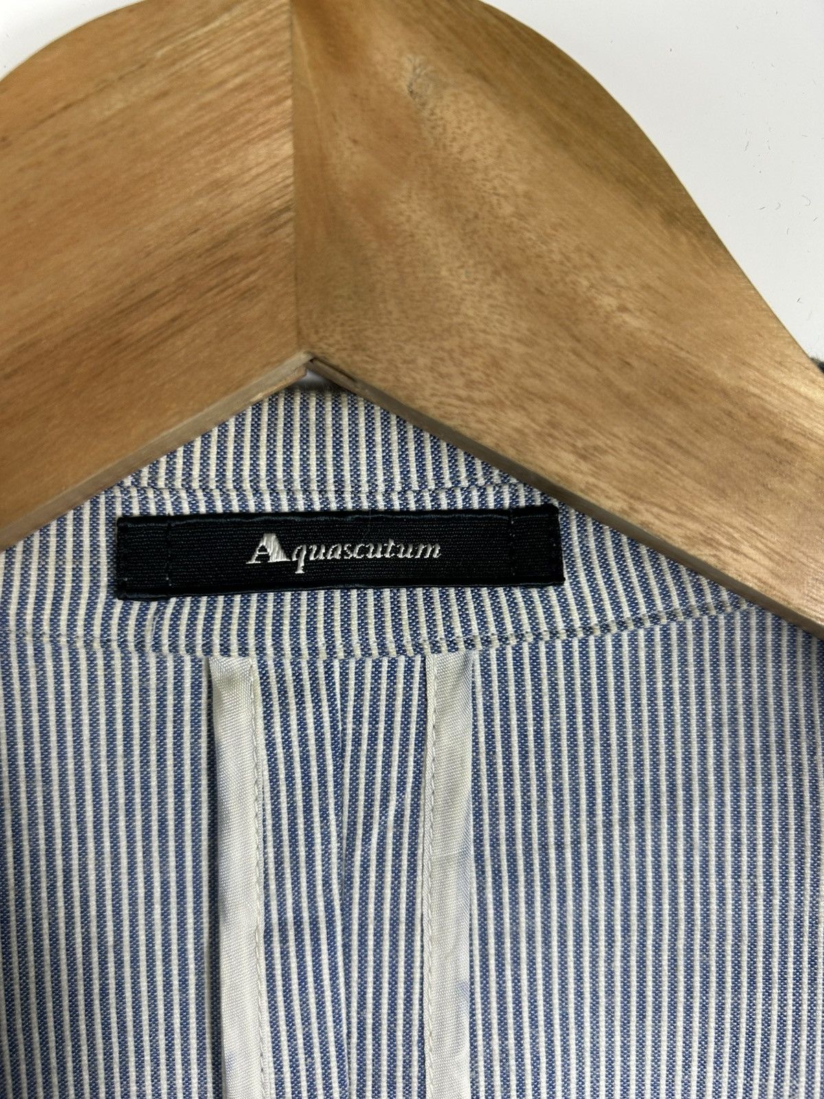 Aquascutum × Vintage 🔥Aquascutum London Hickory Stripes Single Breast Coat Size S / US 4 / IT 40 - 10 Thumbnail