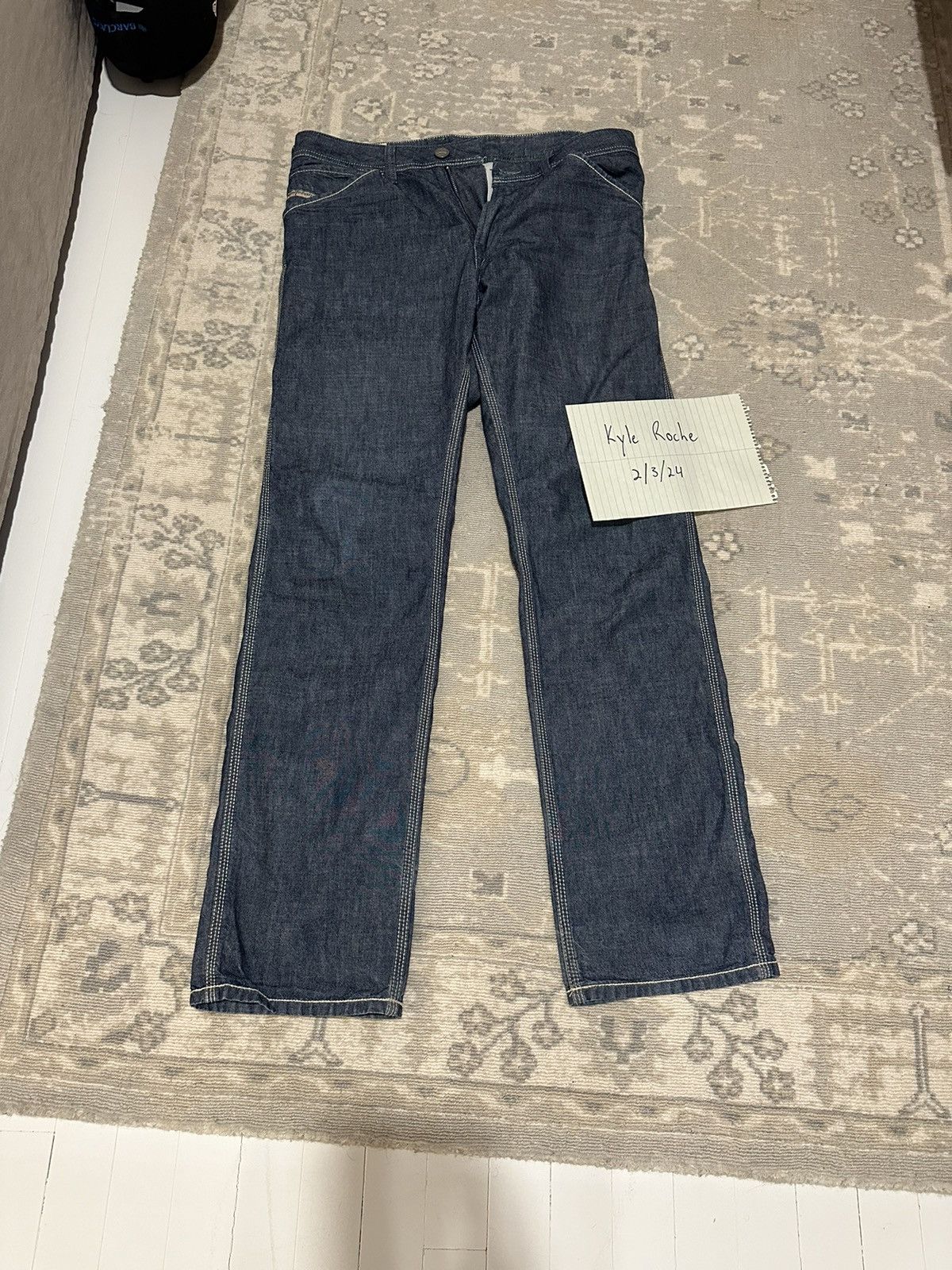 ‘90s Vintage Diesel Contrast Stitch Denim