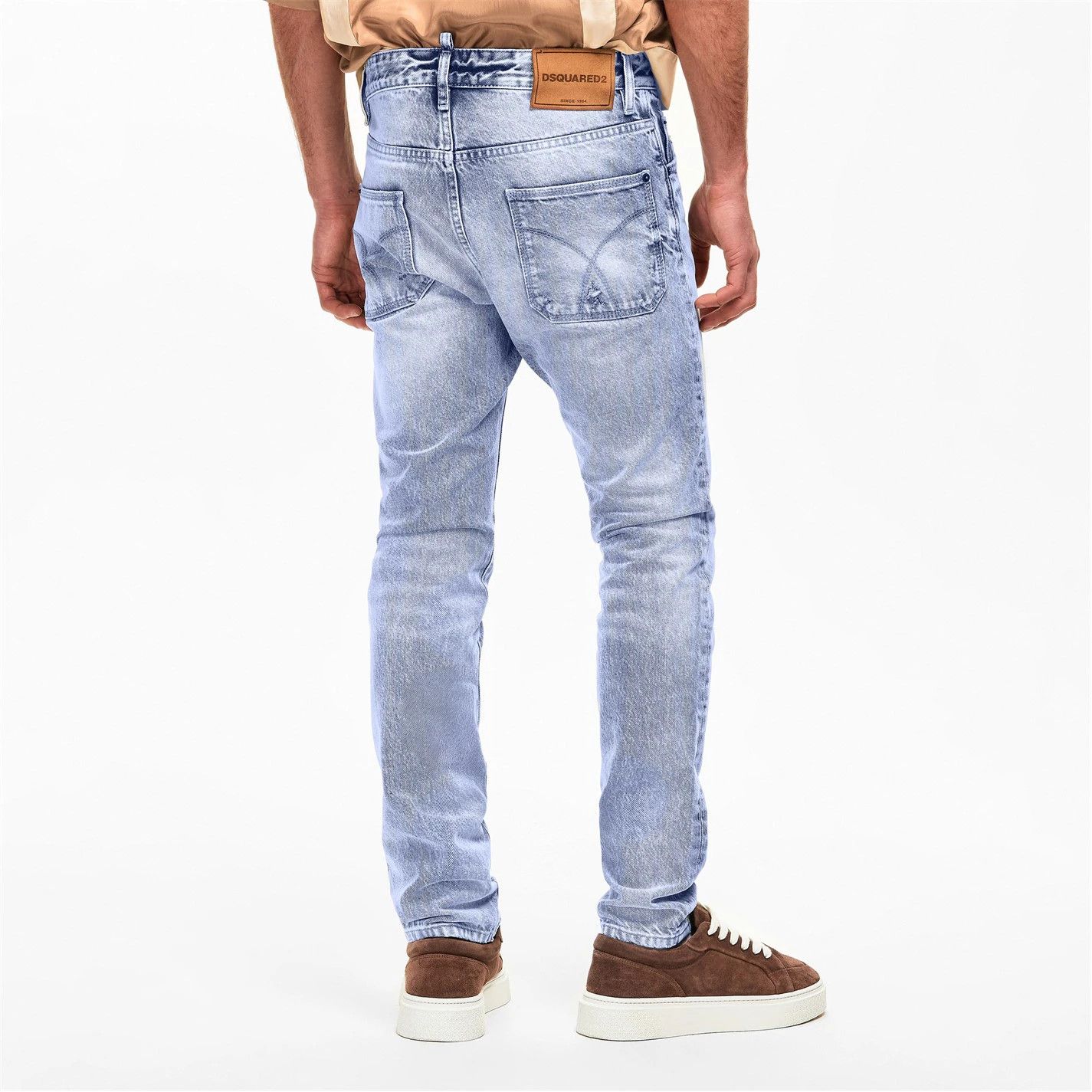 Dsquared2 o1g2r1mq0426 Denim Straight Leg Jeans in Blue Size US 32 / EU 48 - 4 Thumbnail