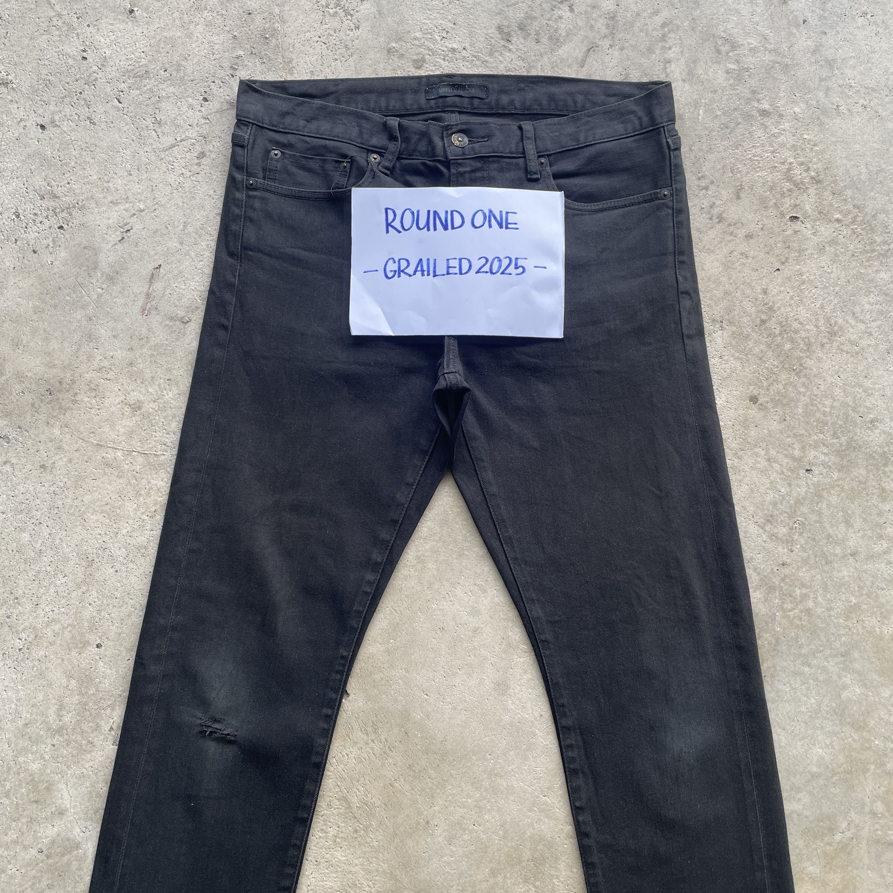 Japanese Brand VINTAGE JAPANESE SKINNY BLACK JEANS PANTS DENIM W34x31.5 Size US 34 / EU 50 - 3 Thumbnail