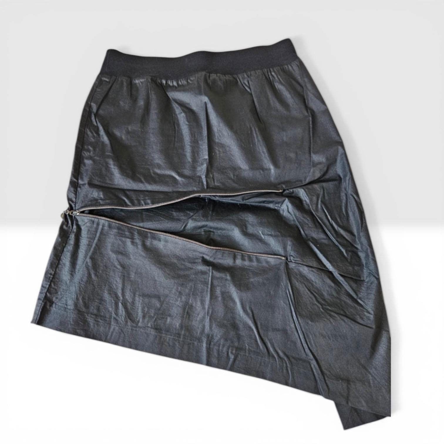 Cop Copine The Cop Copine Neutral Zipped Asymmetrical Skirt Size 27" / US 4 / IT 40 - 4 Thumbnail