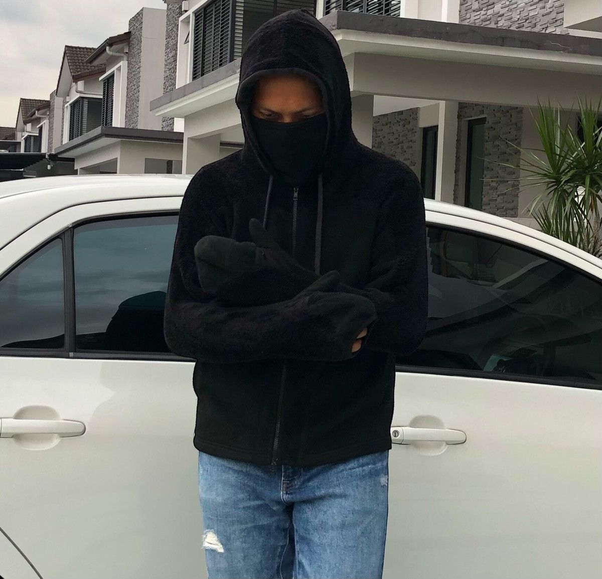 Yohji Yamamoto Yohji Yamamoto by Gomme Ninja Glove Fleece Zip Hoodie Jacket Size US M / EU 48-50 / 2 - 5 Thumbnail