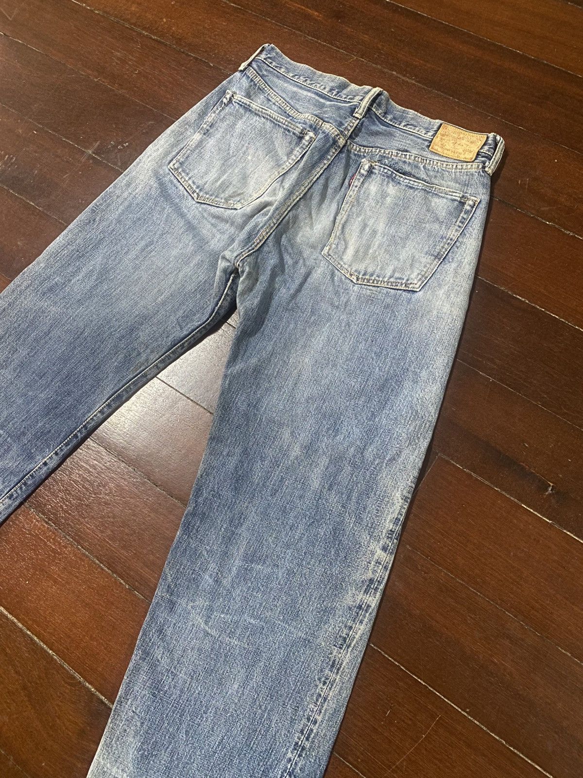 Warehouse Vintage PHERROWS distressed denim wide leg selvedge Size US 34 / EU 50 - 17 Thumbnail
