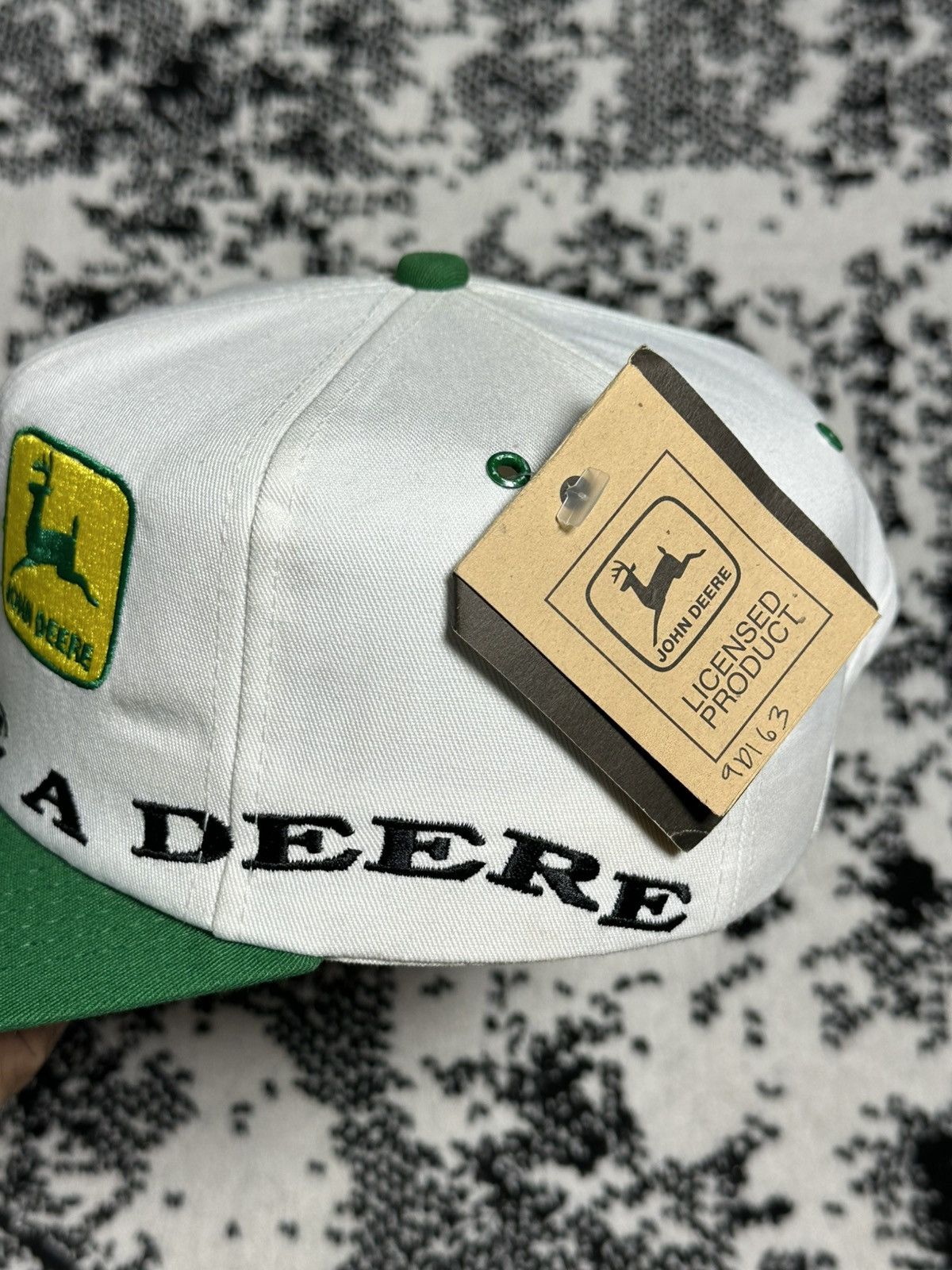 John Deere Vintage 80s John Deere Embroidery K-Products Hat Size ONE SIZE - 3 Thumbnail