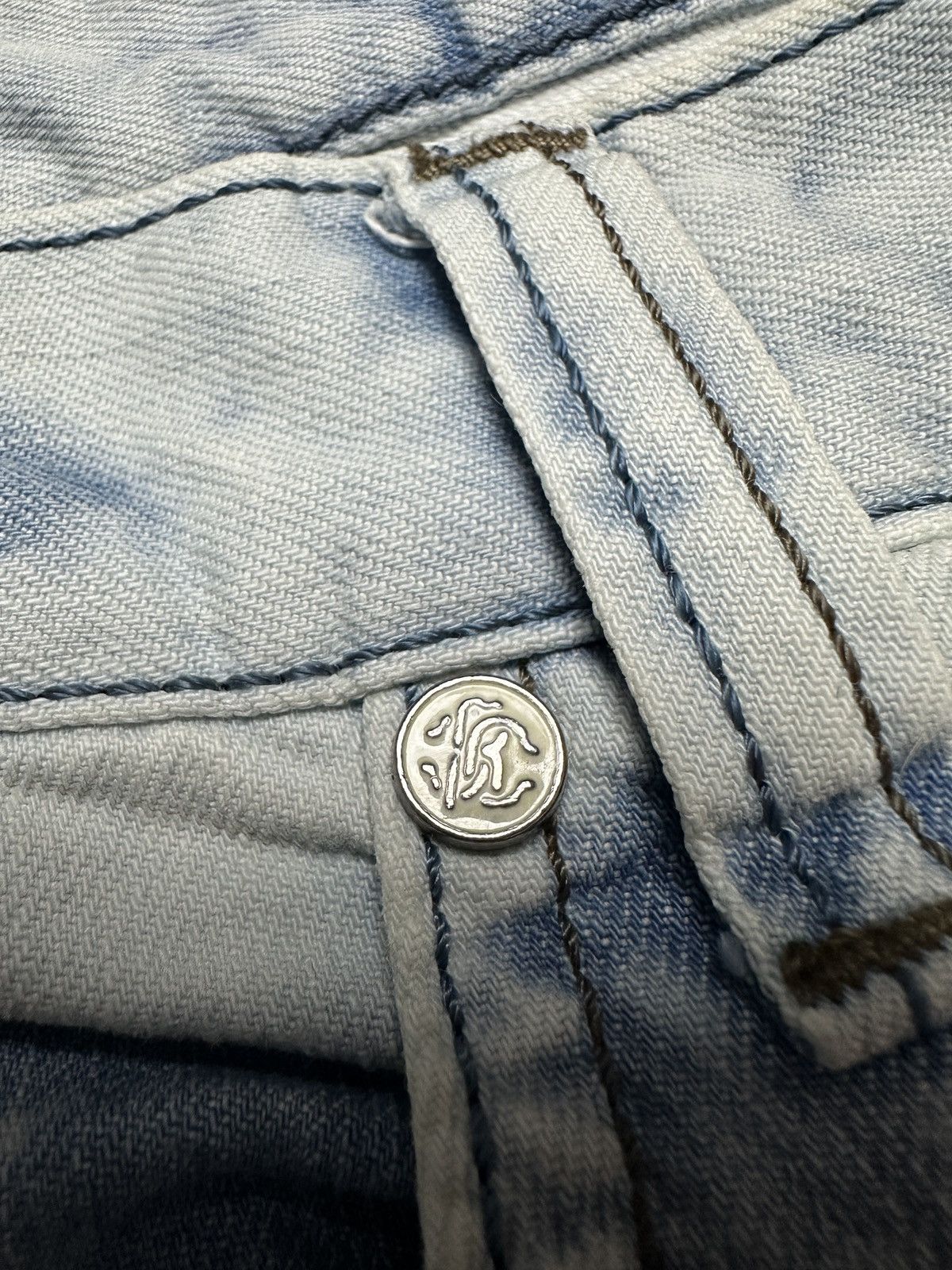Roberto Cavalli 2000s Roberto Cavalli Wash Denim Pants y2k Opium Archive 90s Size US 36 / EU 52 - 15 Thumbnail