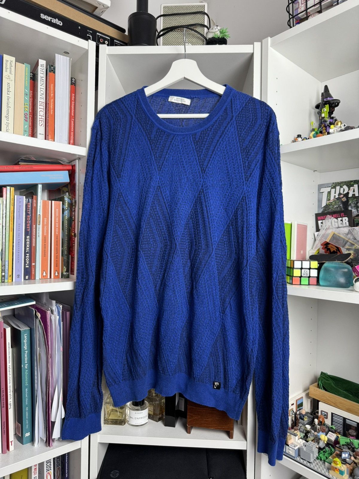 Designer × Versace Versace collection knitted sweater XXL designer old money Size US XXL / EU 58 / 5 - 1 Thumbnail