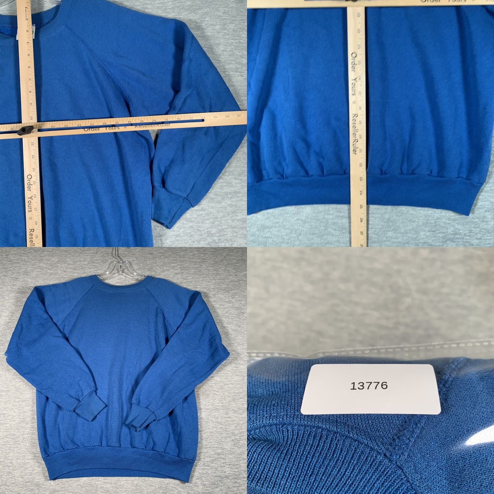 Vintage VINTAGE 20 20 Sweatshirt Mens Large Blue Crewneck Pullover Raglan 50/50 Acrylic Size US L / EU 52-54 / 3 - 8 Thumbnail