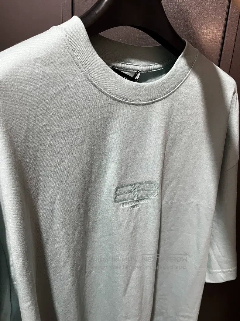 Balenciaga Balenciaga Solid Color Embroidered Logo Short Sleeve T-Shi Size US M / EU 48-50 / 2 - 3 Thumbnail