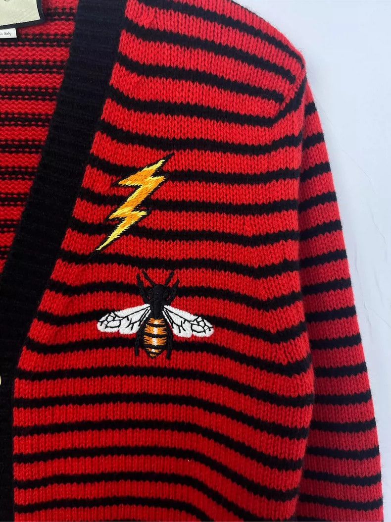 Gucci Gucci Little bee embroidered wool sweater 2504-Nextarrow Size US XS / EU 42 / 0 - 3 Thumbnail