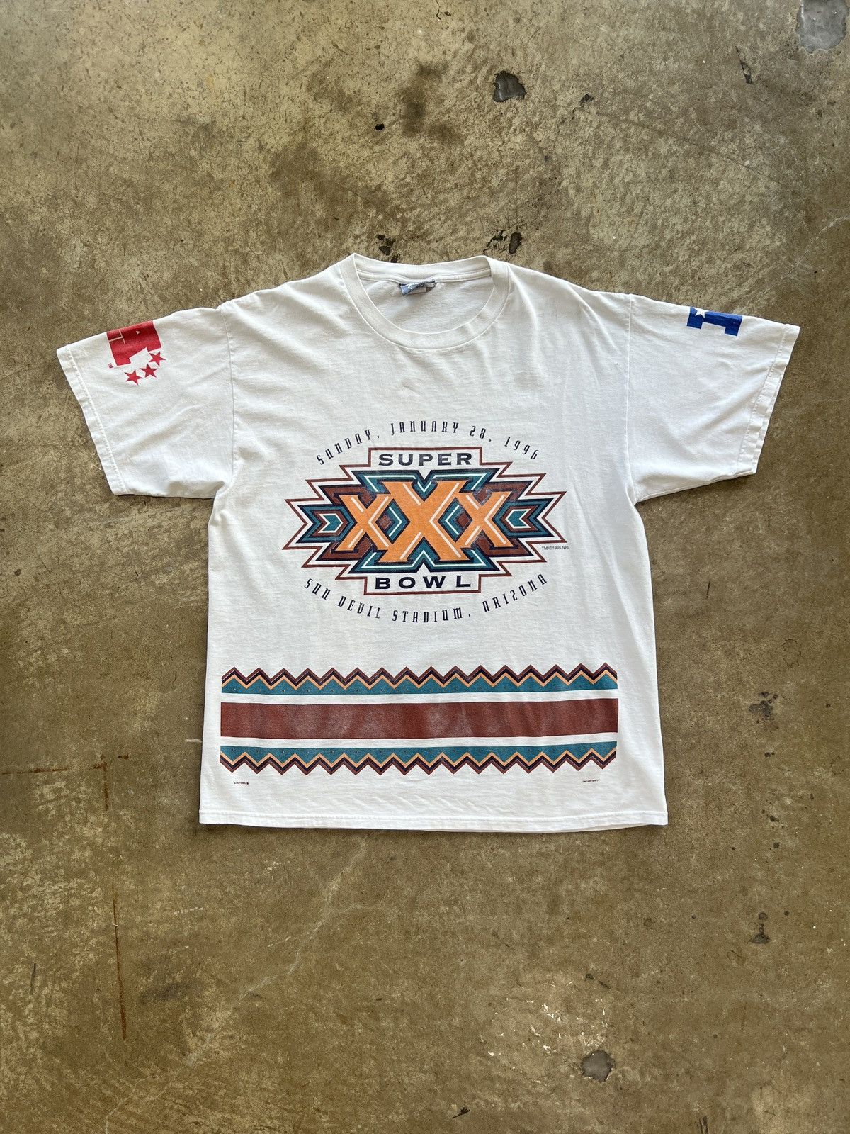NFL × Vintage Vintage 1995 NFL Super Bowl XXX Cowboys v Steelers Tee XL Size US XL / EU 56 / 4 - 2 Thumbnail