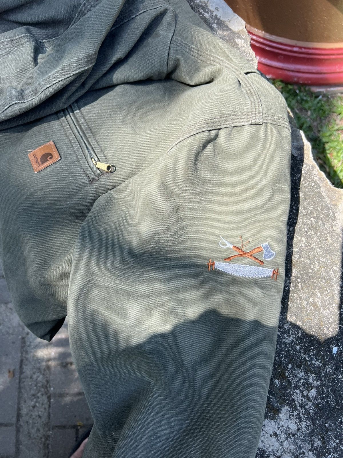 Carhartt × Vintage Vintage Carhartt Detroit Hoodies Army Jacket Size US M / EU 48-50 / 2 - 23 Thumbnail