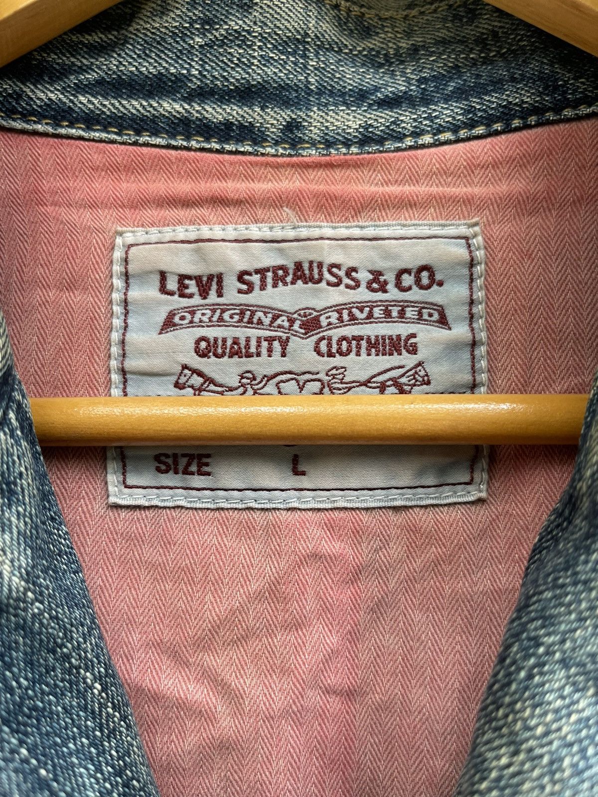 Levi's Vintage Levi’s Japan Denim Chore Sack Jacket Size US L / EU 52-54 / 3 - 3 Thumbnail