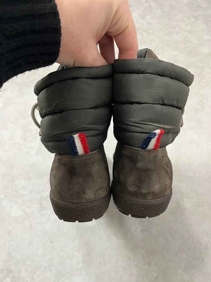 Moncler 2000s Moncler Khaki Leather Boots Size US 7 / EU 40 - 9 Thumbnail