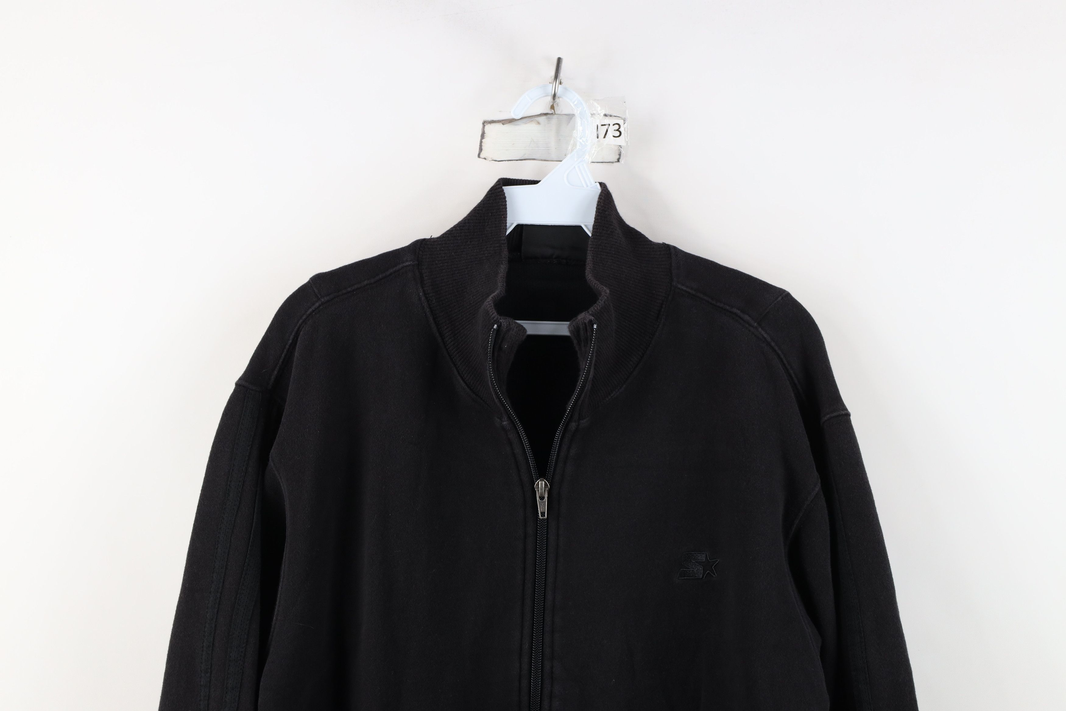 Starter Vintage 90s Starter Full Zip Sweatshirt Jacket Black Size US M / EU 48-50 / 2 - 2 Thumbnail