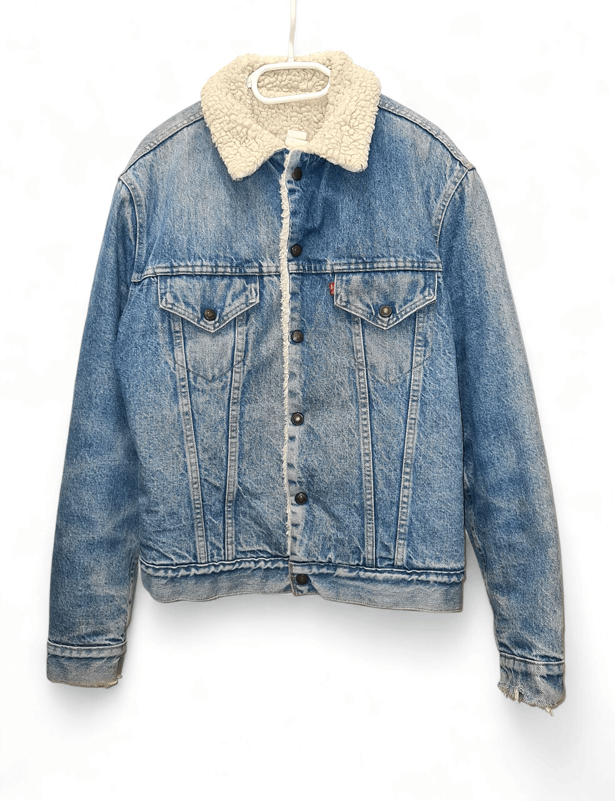 Levi's Vintage Clothing 90s RARE VINTAGE LEVIS SHERPA TRUCKER JACKET made in USA Size US L / EU 52-54 / 3 - 1 Thumbnail