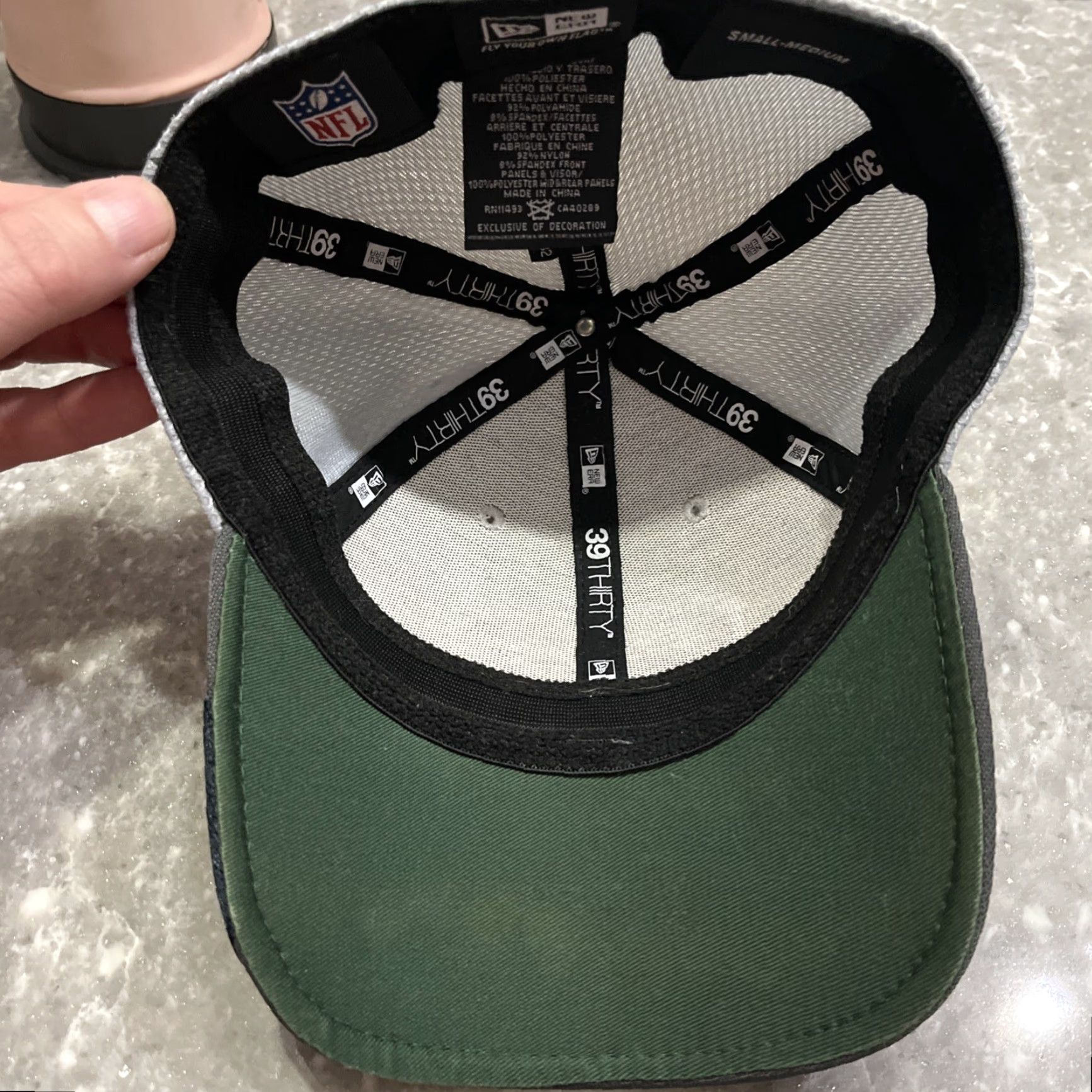 New Era New Era 3930 New York Jets Cap Hat Small/Medium Gray Men Cap Greens? Size ONE SIZE - 5 Thumbnail