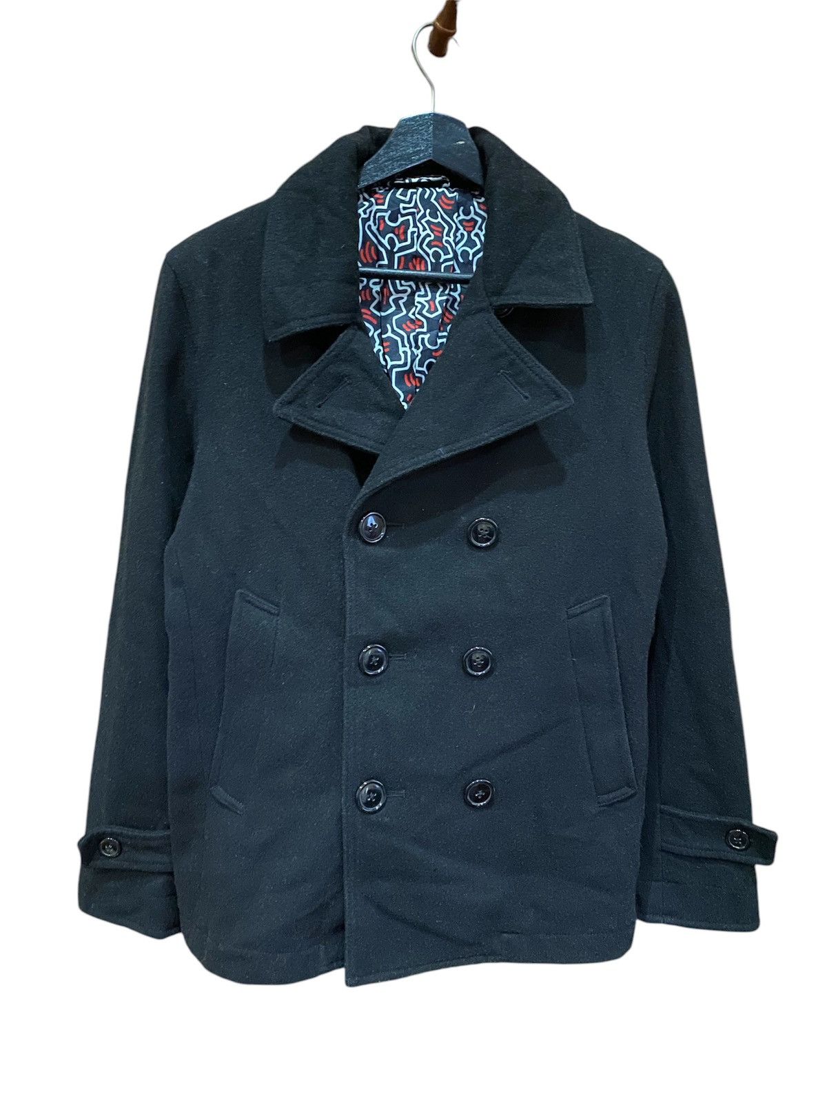 Keith Haring Browny x Keith Haring Crossover Double-Breasted Peacoat Size US S / EU 44-46 / 1 - 1 Thumbnail