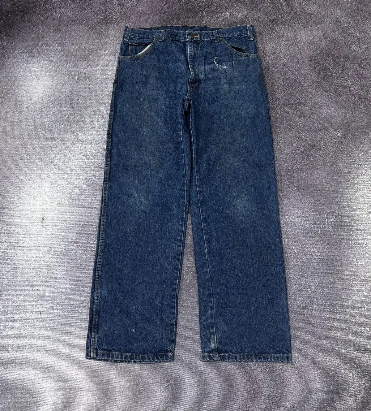 Dickies × Vintage Vintage Dickies Y2K Blue Hype Denim Baggy Jeans Size US 36 / EU 52 - 2 Thumbnail