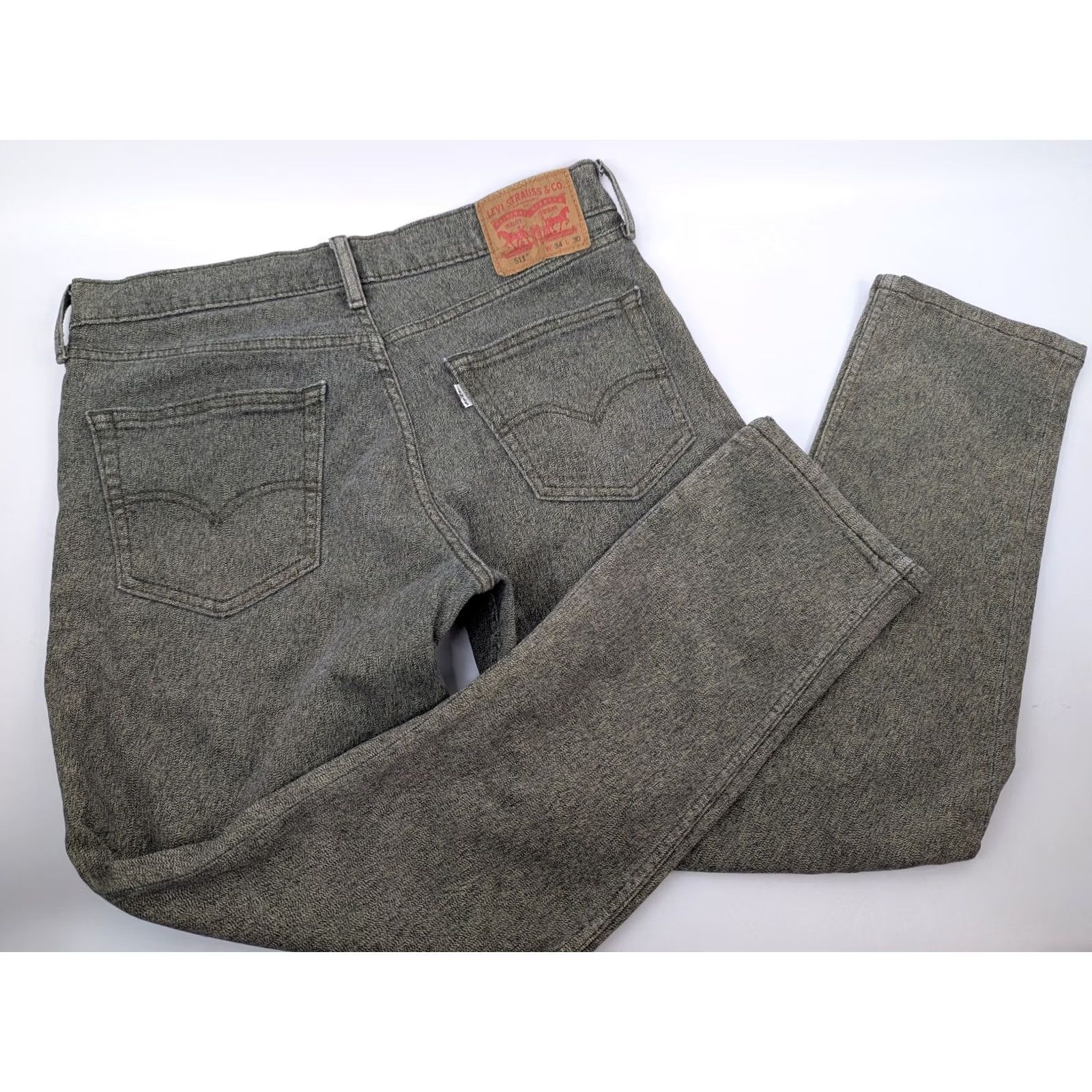 Levi's Levi's 511 Jeans Slim Straight 34x30 Green Gray Granite Denim Cotton Polyester Men Regular 5-Pocket Inseam 30 Size US 34 / EU 50 - 2 Thumbnail