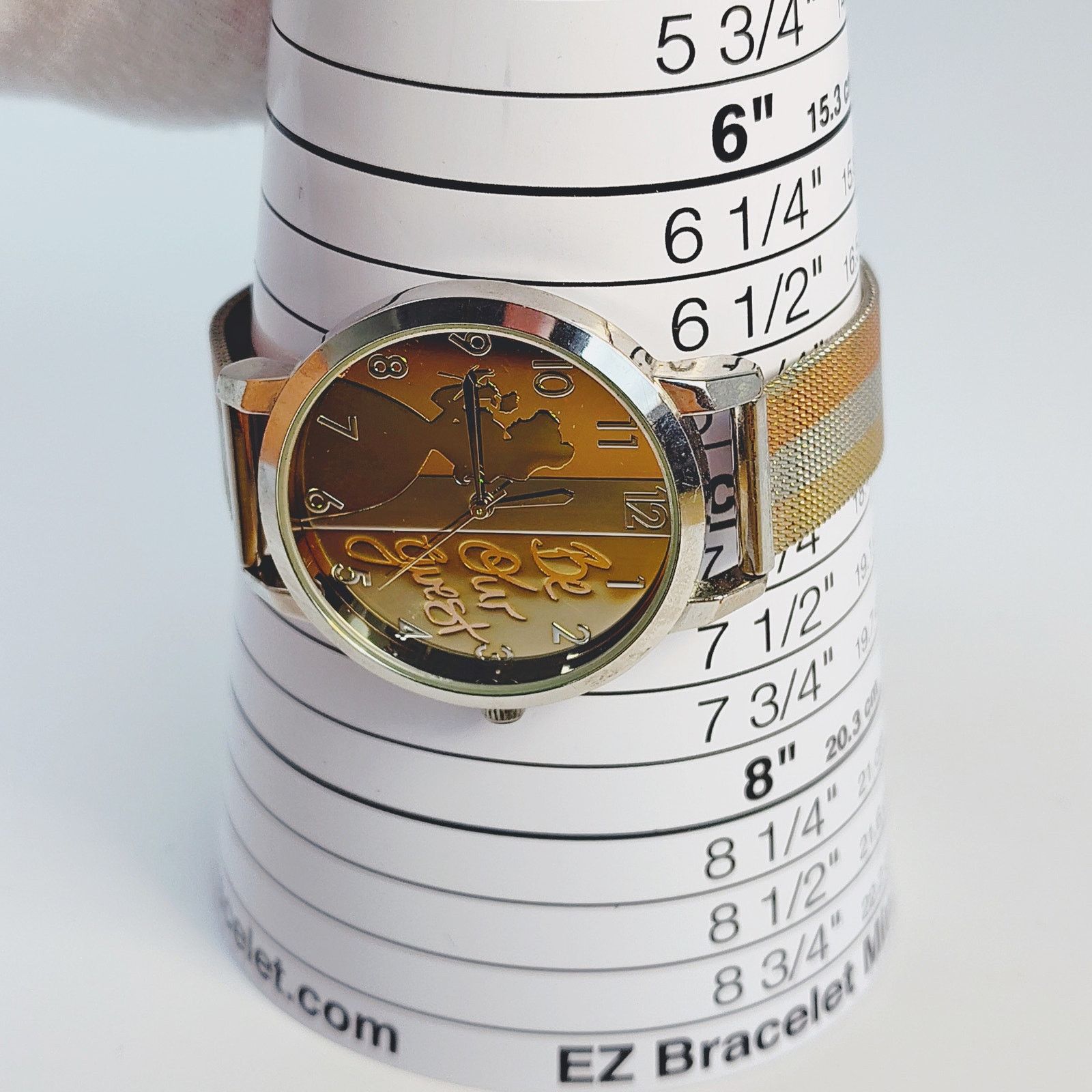 Disney Disney Belle Be Our Guest Watch Round Silver Tan Size ONE SIZE - 9 Thumbnail