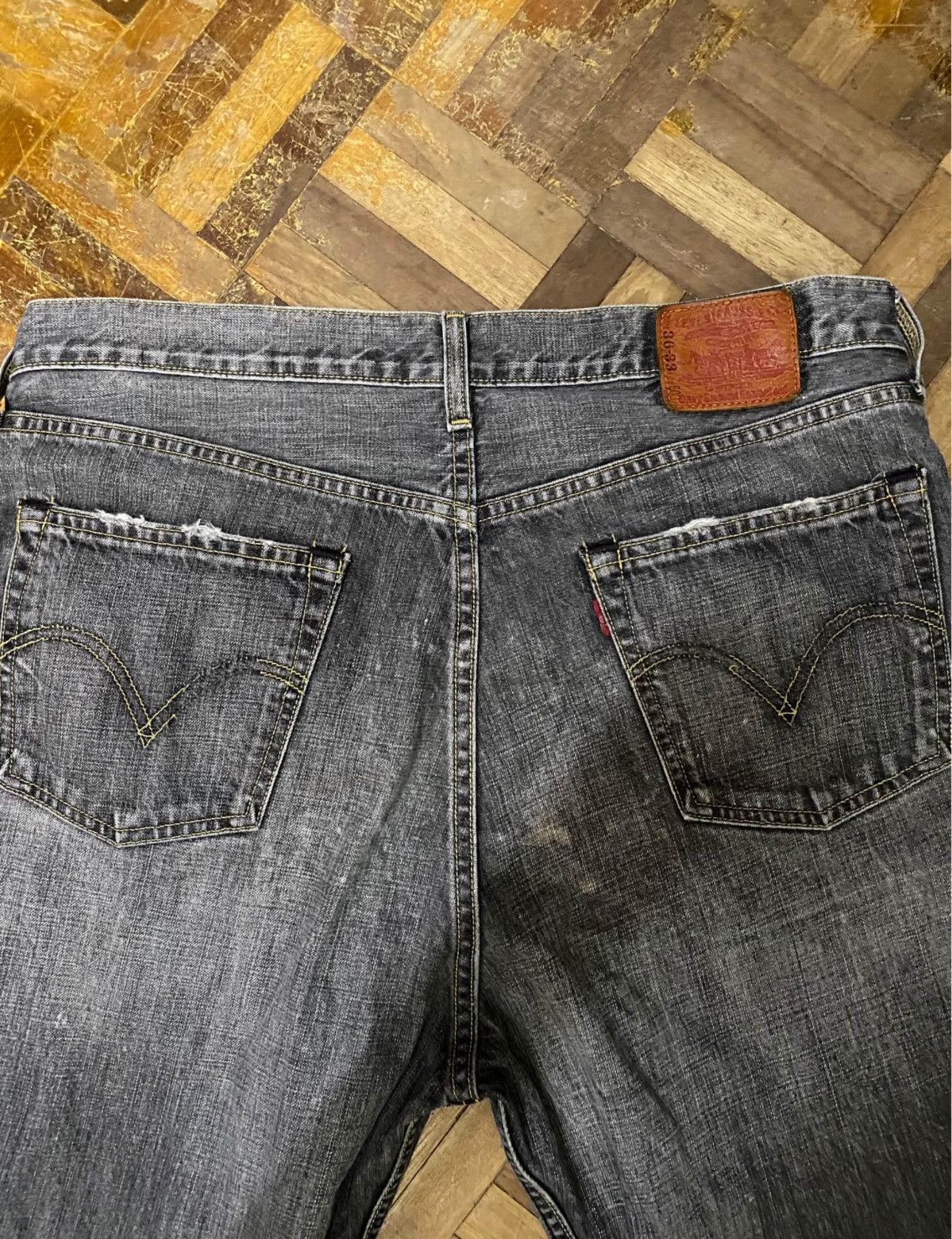 Jean × Levi's × Vintage VINTAGE DISTRESSED LEVIS 503 JAPAN MEN JEANS (SIZE 36) Size US 36 / EU 52 - 8 Thumbnail