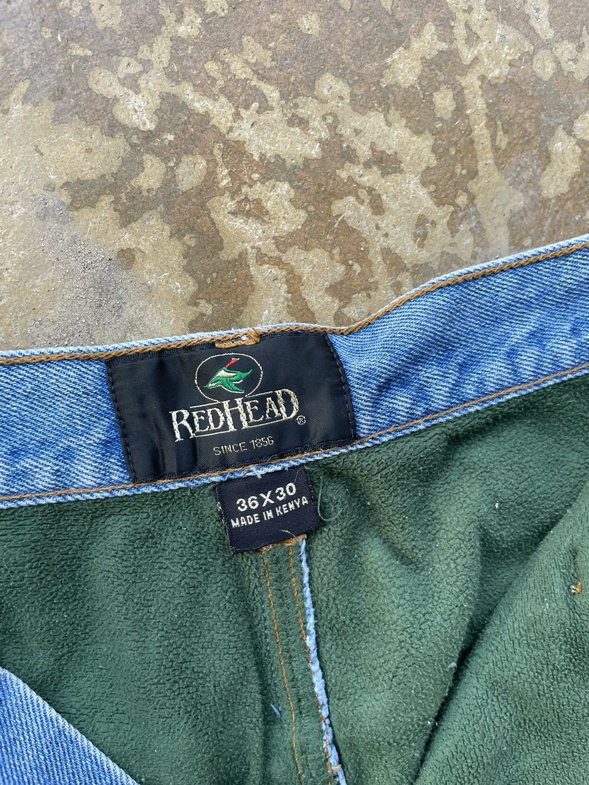 Redhead Vintage Stussy Baggy Jeans 8 ball Custom Made Size US 35 - 5 Thumbnail