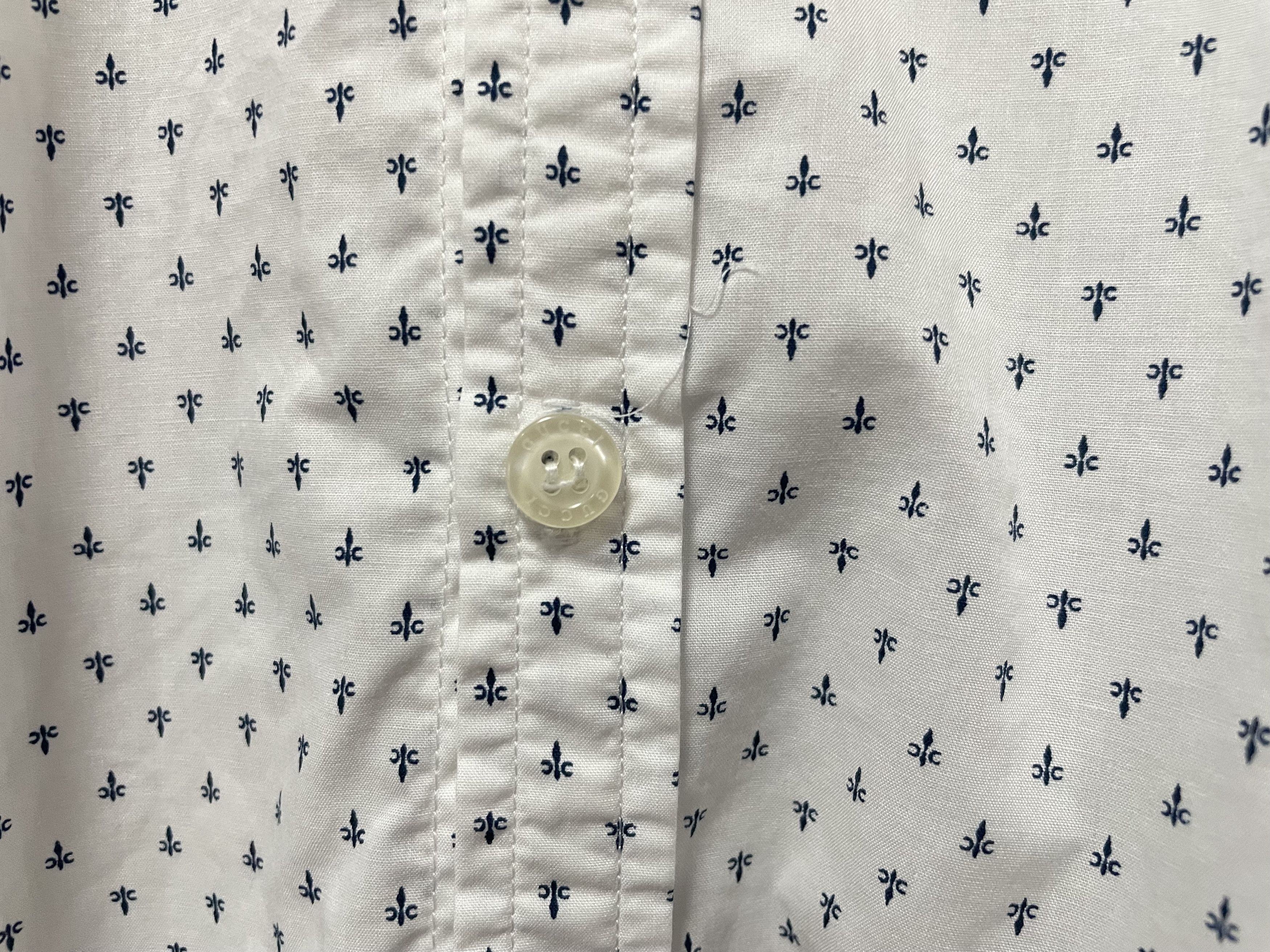 Gucci × Tom Ford Gucci - Fleur de Lis mono button up long sleeve Size US L / EU 52-54 / 3 - 6 Thumbnail
