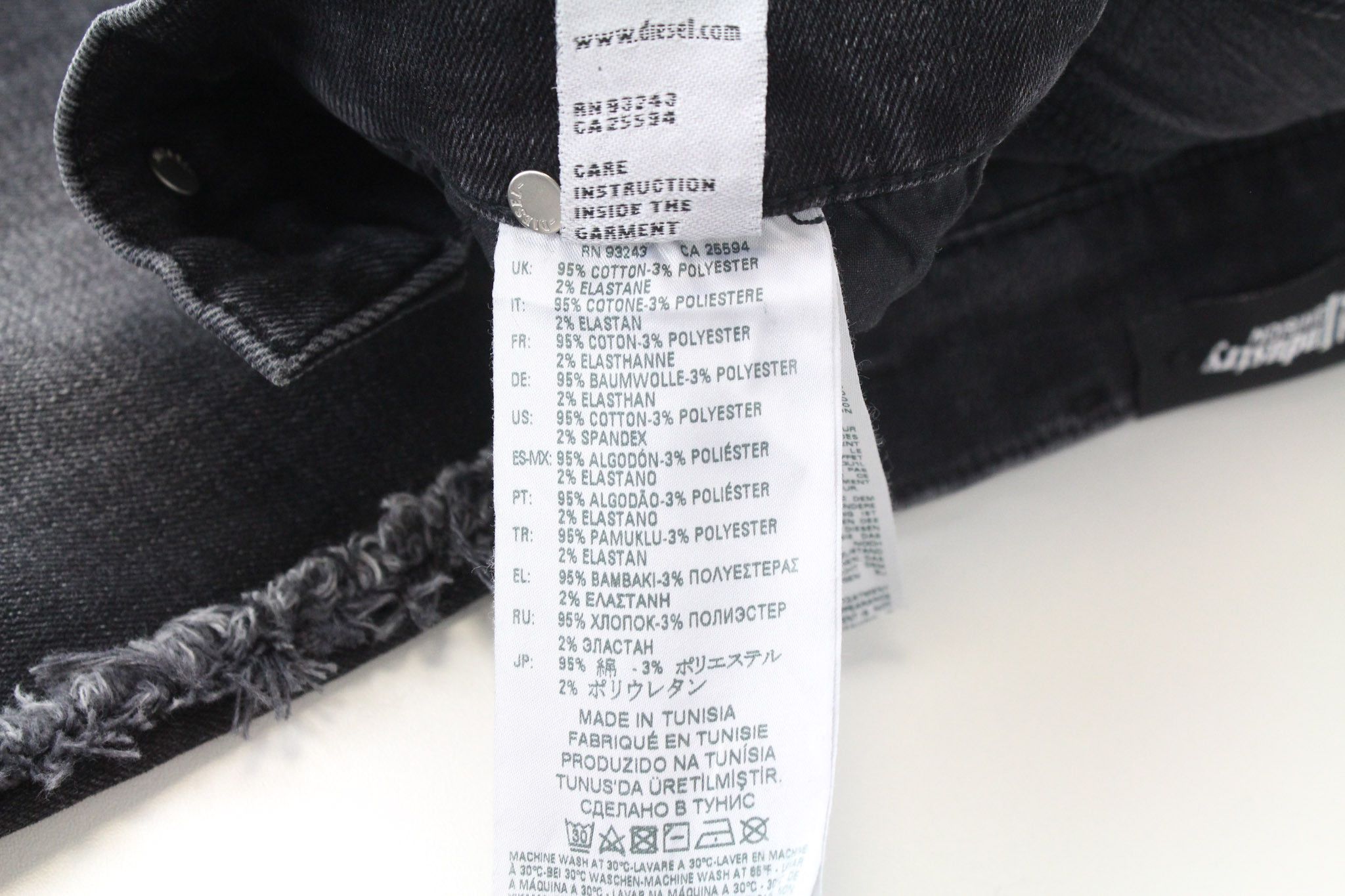 Diesel D-EBBEY-F 081AH W25/L32 Grey Bootcut Jeans 72073 Size 25" / US 0 / IT 36 - 8 Thumbnail
