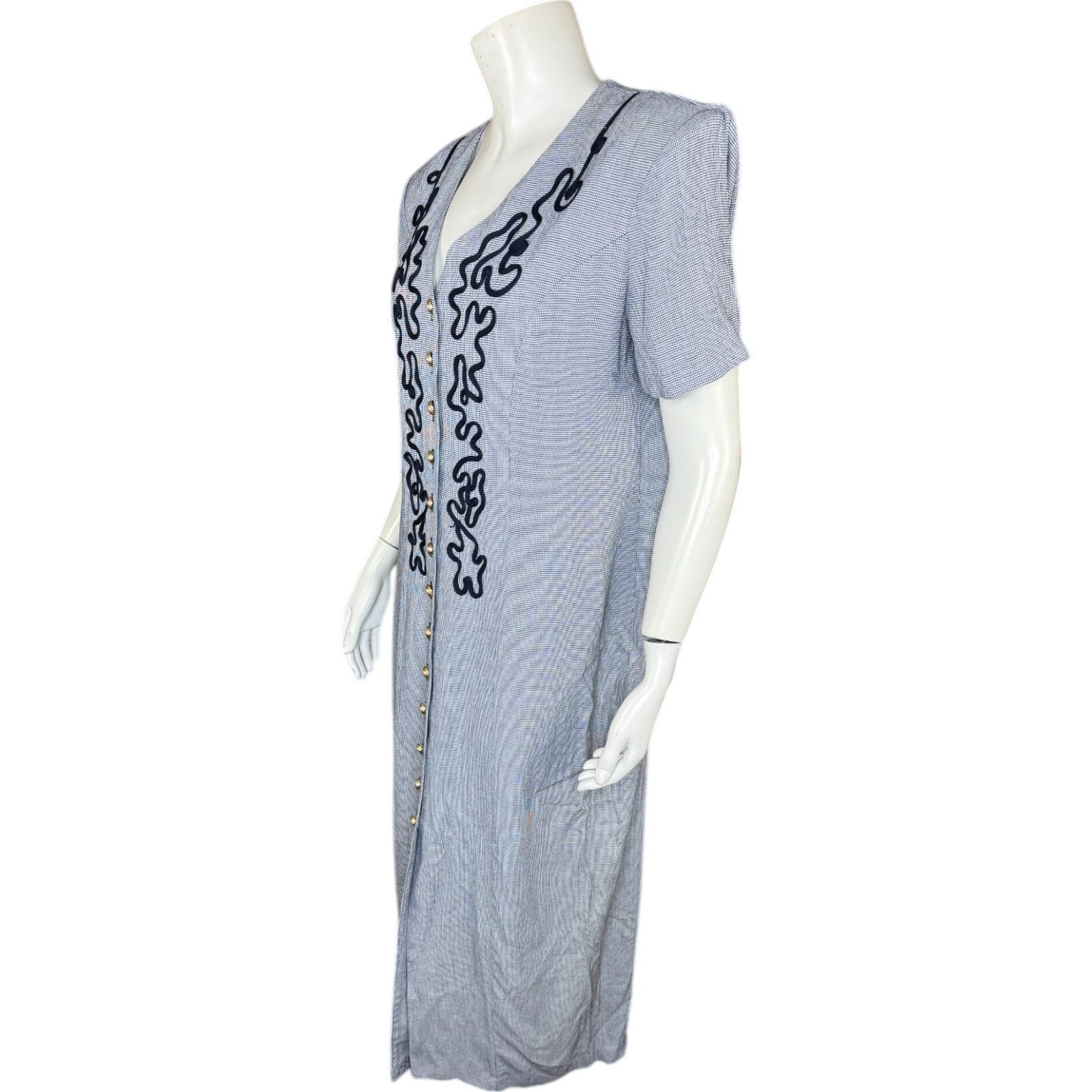 Other Ultra Dress New York Womens 12 Maxi Dress Navy White Size XL / US 12-14 / IT 48-50 - 11 Thumbnail