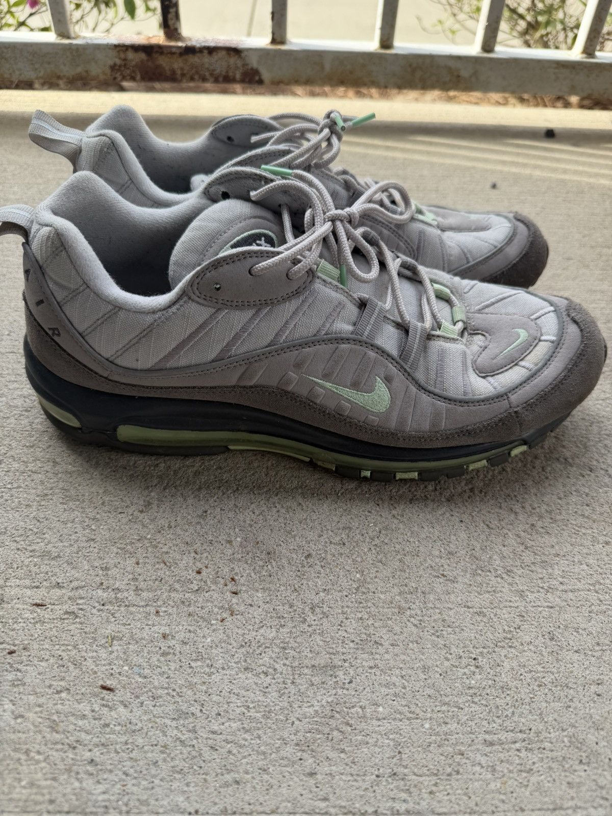 Nike Nike Air Max 98 Mint Vast Gray Size US 12 / EU 45 - 3 Thumbnail
