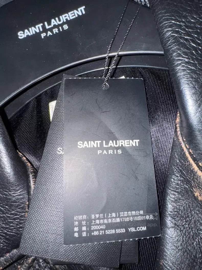 Saint Laurent Paris Saint Laurent Paris Distressed Motorcycle Leather Jacket i Size US S / EU 44-46 / 1 - 6 Thumbnail