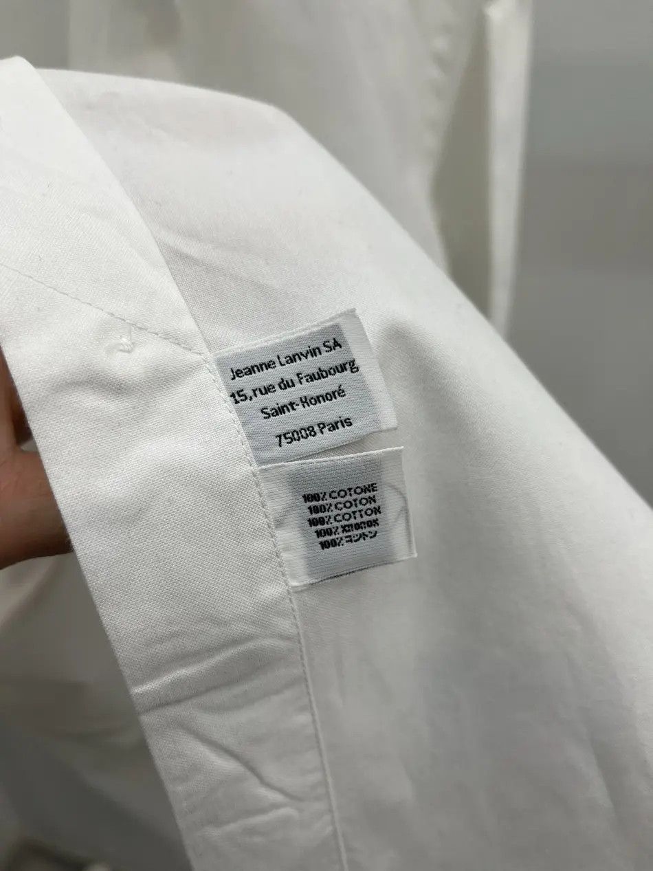 Lanvin Lanvin Classic Basic White Shirt Size US S / EU 44-46 / 1 - 6 Thumbnail