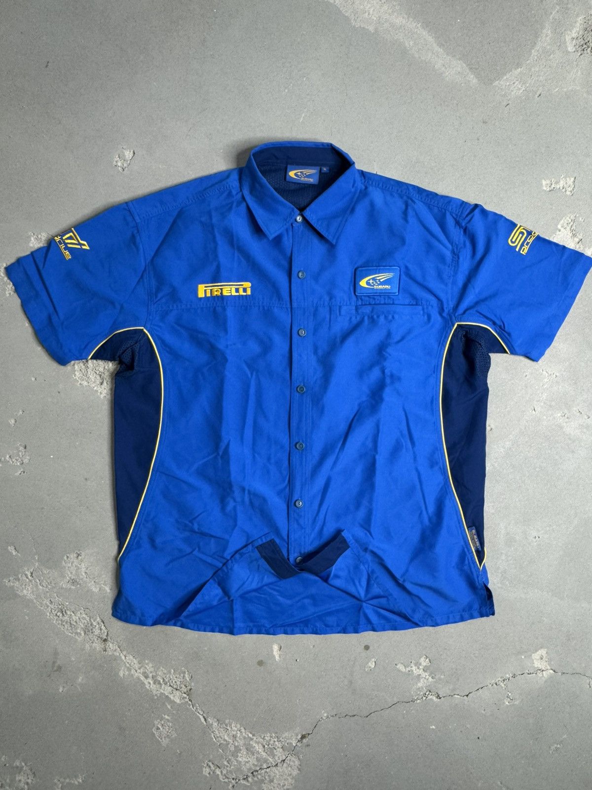 NASCAR × Vintage Vintage Subaru Racing Shirt Button Up Size US XL / EU 56 / 4 - 1 Thumbnail
