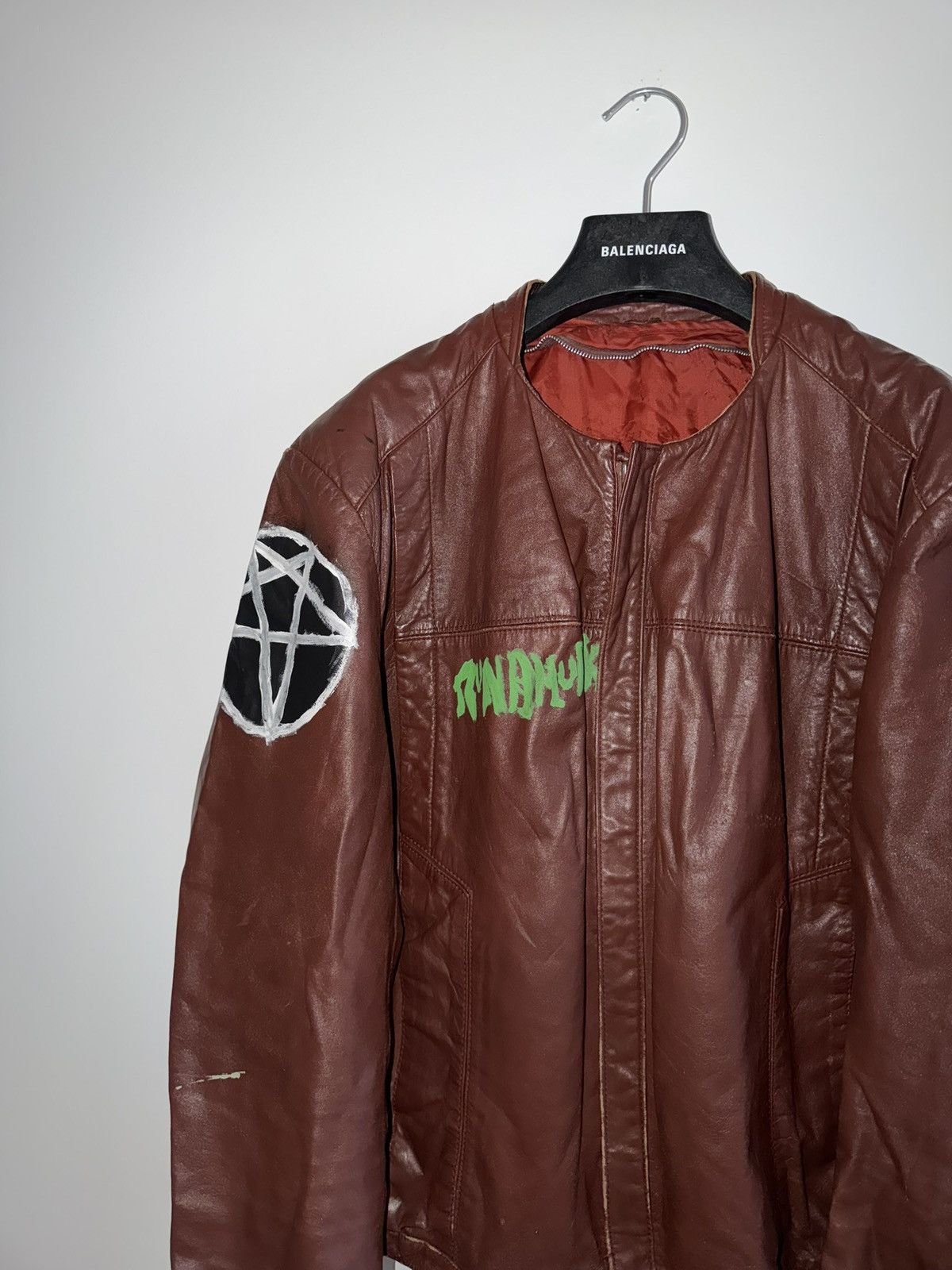 Vintage *RARE* VINTAGE 90s PUNK MISFITS FIEND CASUALTIES LEATHER Size US M / EU 48-50 / 2 - 4 Thumbnail