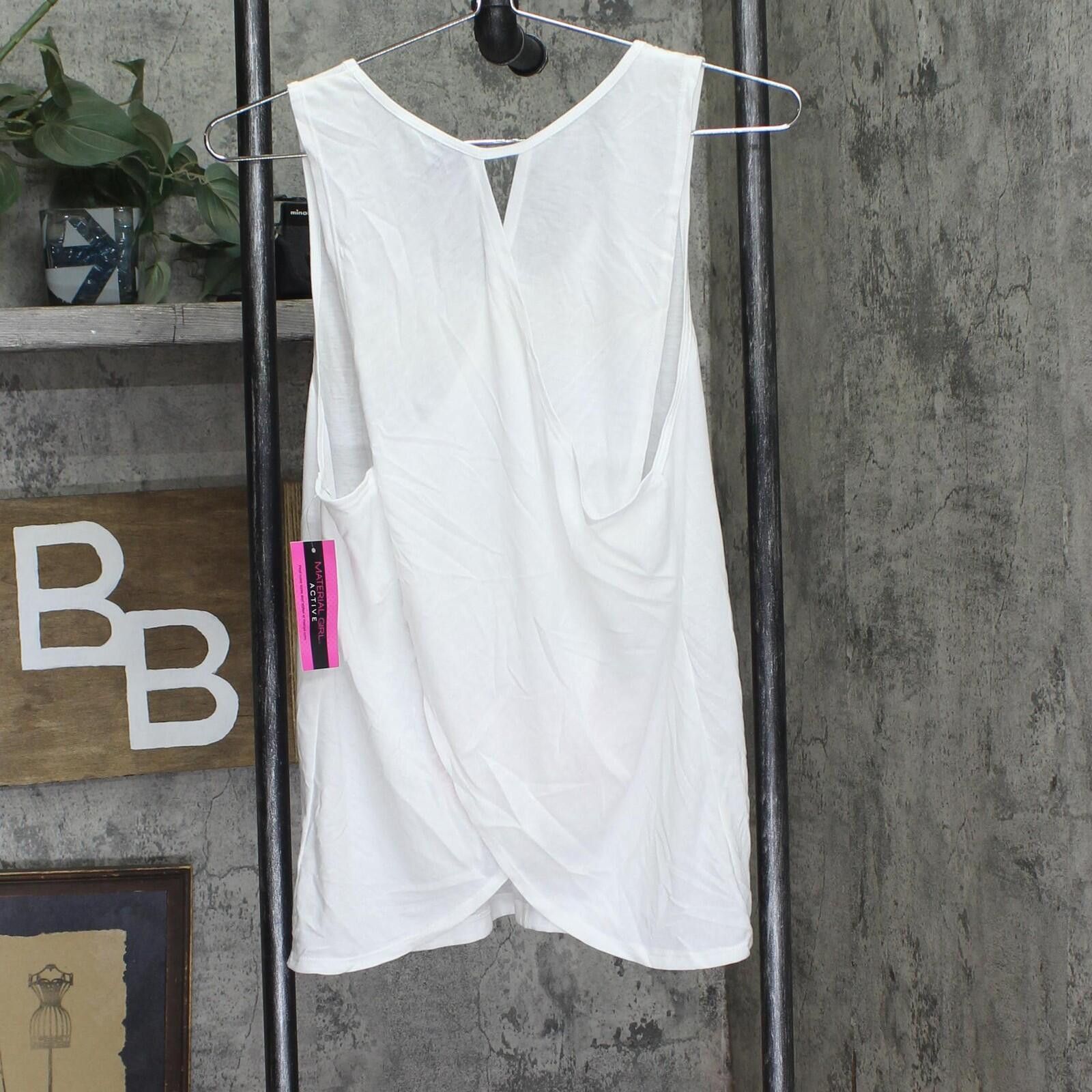 Other Material Girl Active Graphic Twist-back Tank Top White L Size L / US 10 / IT 46 - 2 Thumbnail