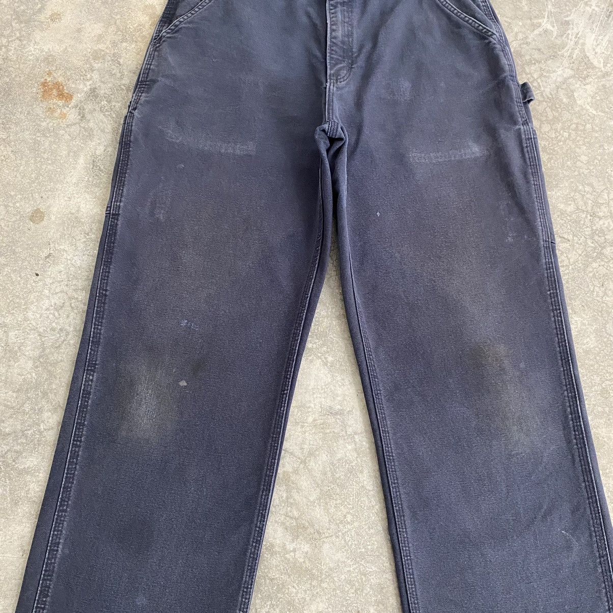 Carhartt Vintage Carhartt Faded Midnight Blue Carpenter Pants Size US 31 - 6 Thumbnail