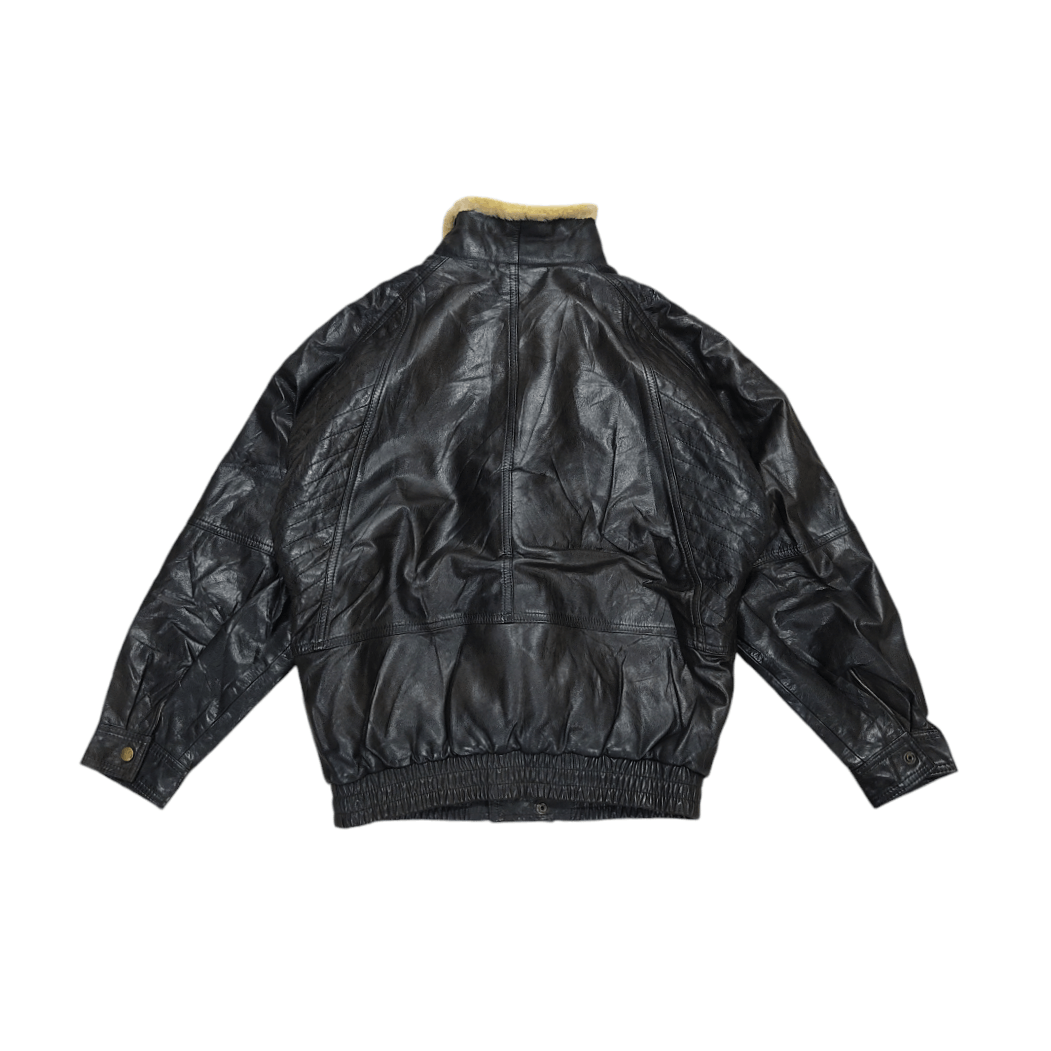 Genuine Leather Vintage 60s Bikers Shearling Fur Lined Leather Jacket Size US M / EU 48-50 / 2 - 10 Thumbnail