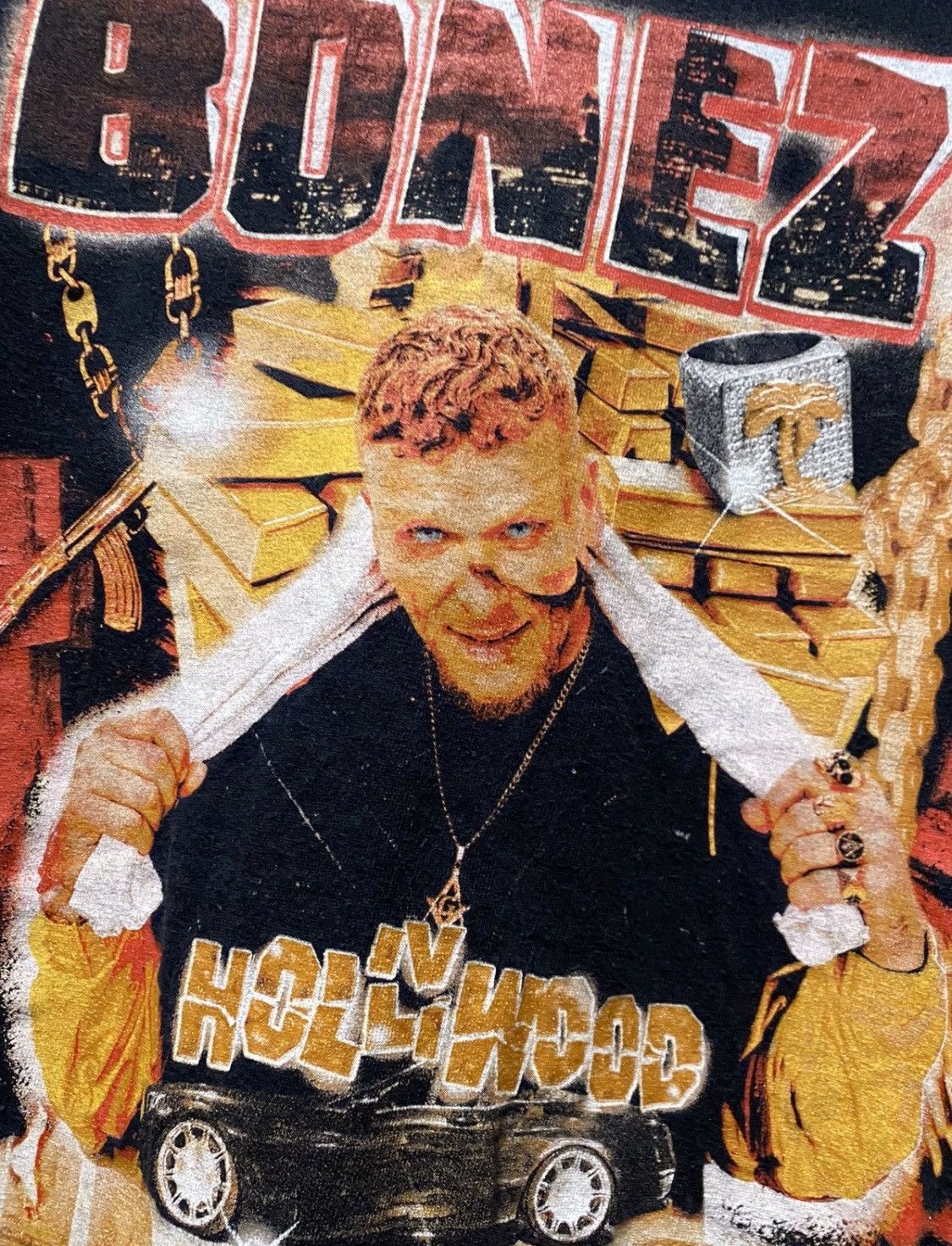 Rap Tees × Vintage Bonez MC Vintage Rap Shirt Size US XL / EU 56 / 4 - 3 Thumbnail